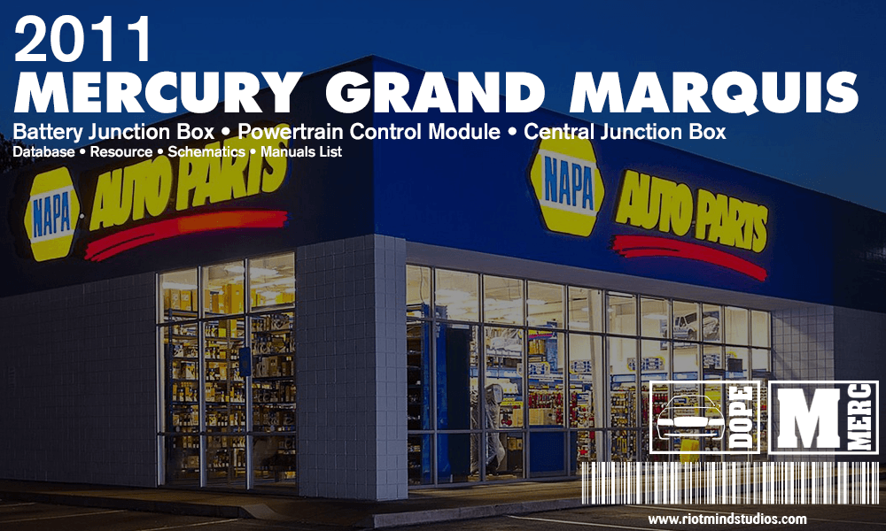 2011 Mercury Grand Marquis Info Systems & Data Sheets