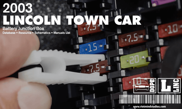 2003 Lincoln Town Car | Info Systems & Data Sheets
