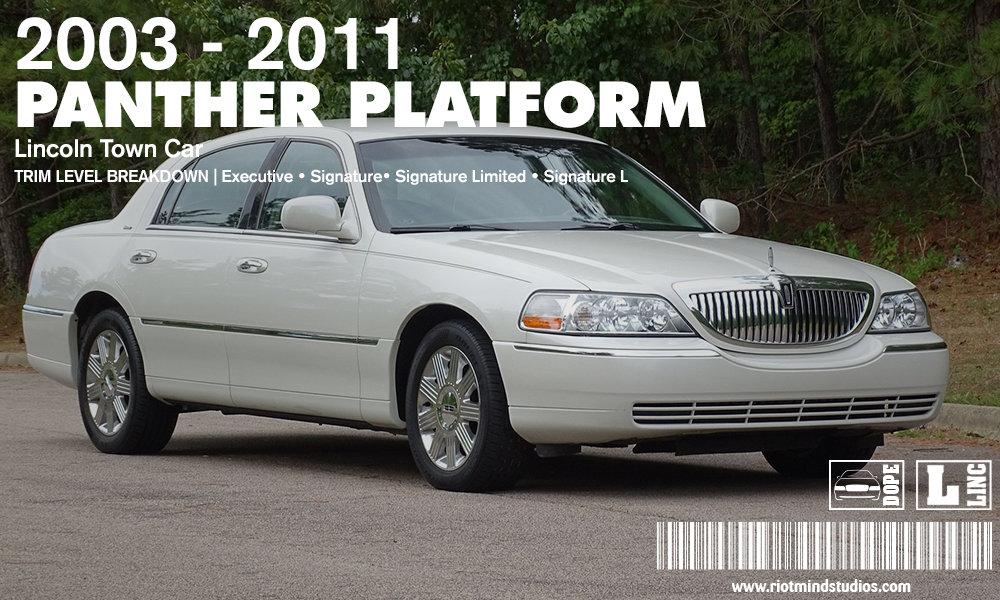 Lincoln Town Car Trim Level Breakdown — Executive, Signature, Signature Limited & Signature L (2003–2011)