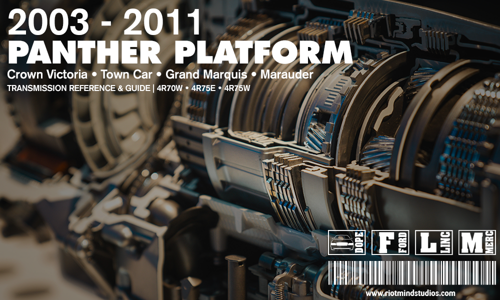 Panther Platform Transmission Reference — 4R70W, 4R75W & 4R75E (2003–2011)