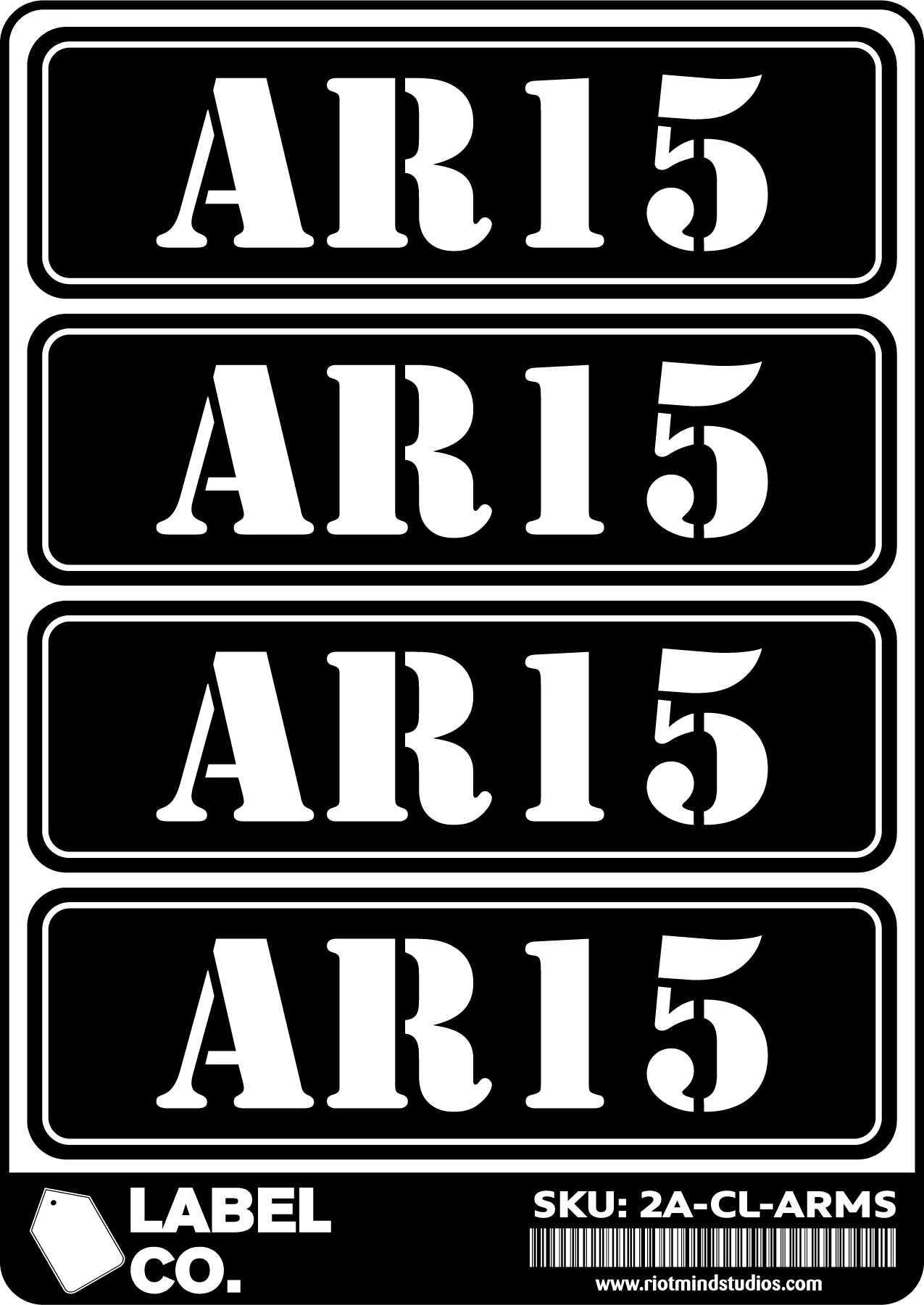 2A Safe & Ammo Case Labels