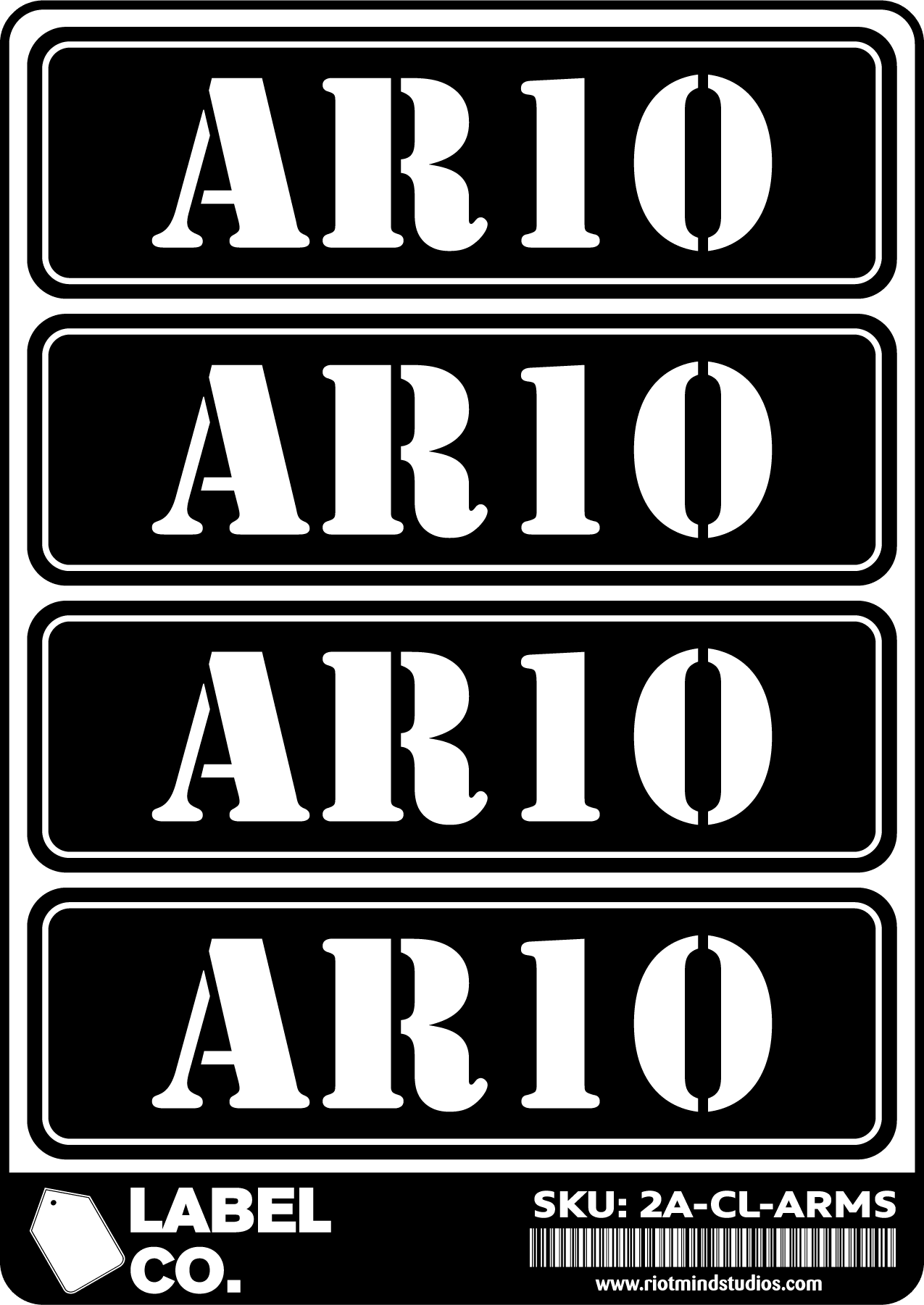 2A Safe & Ammo Case Labels