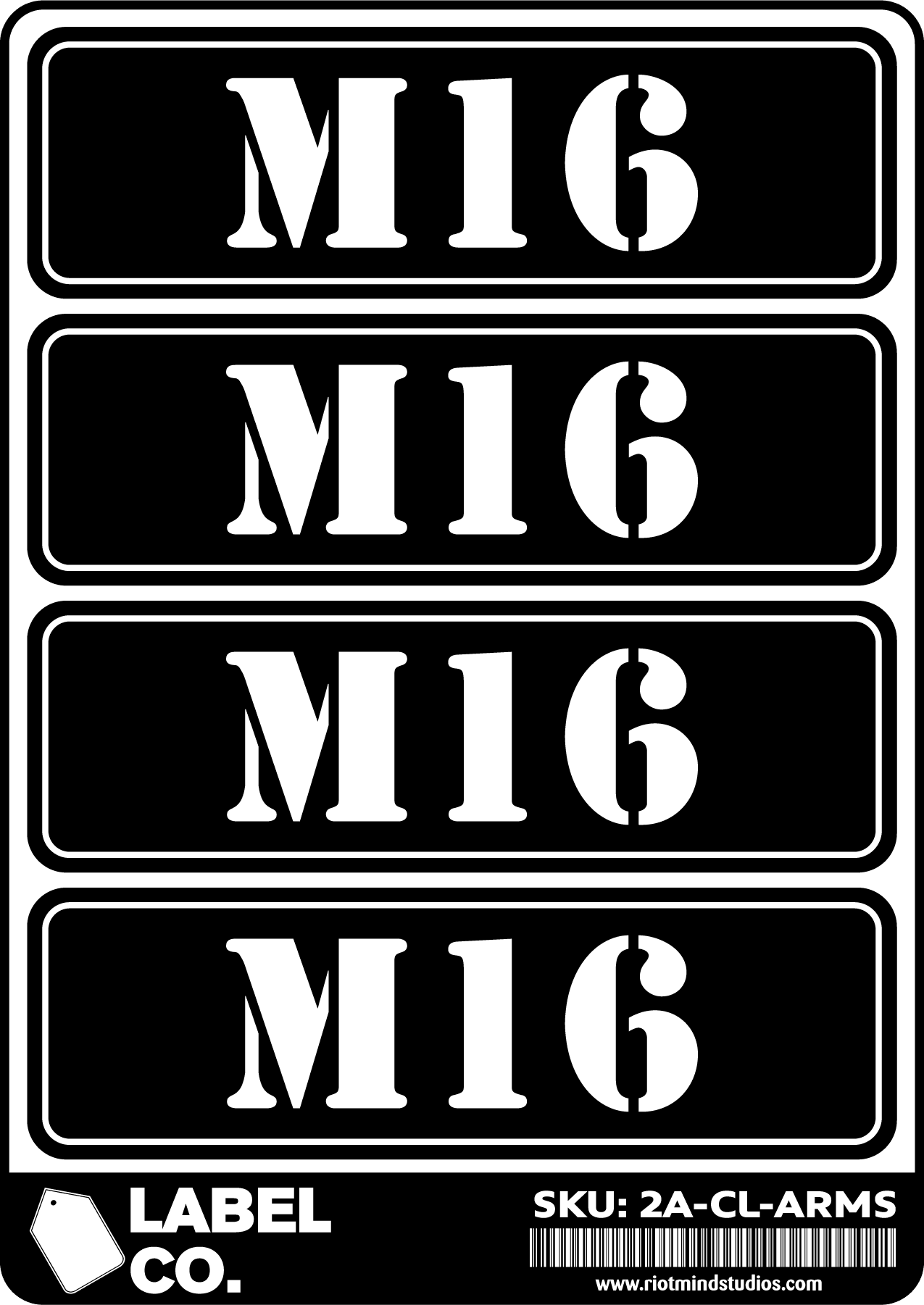 2A Safe & Ammo Case Labels