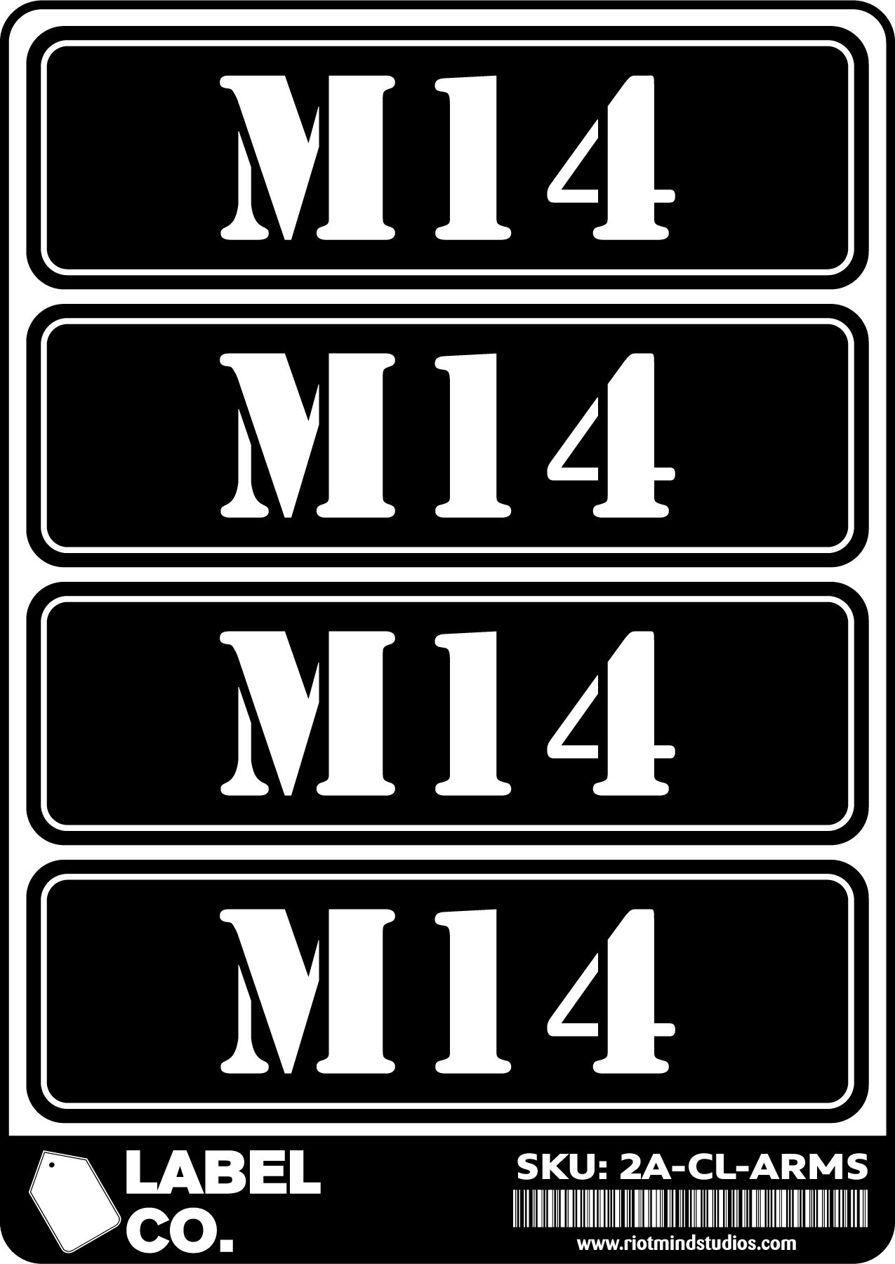 2A Safe & Ammo Case Labels