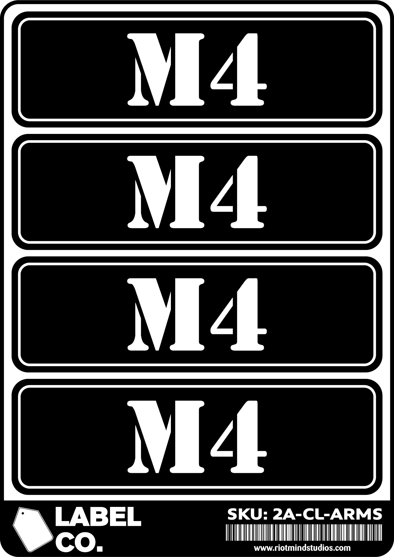 2A Safe & Ammo Case Labels