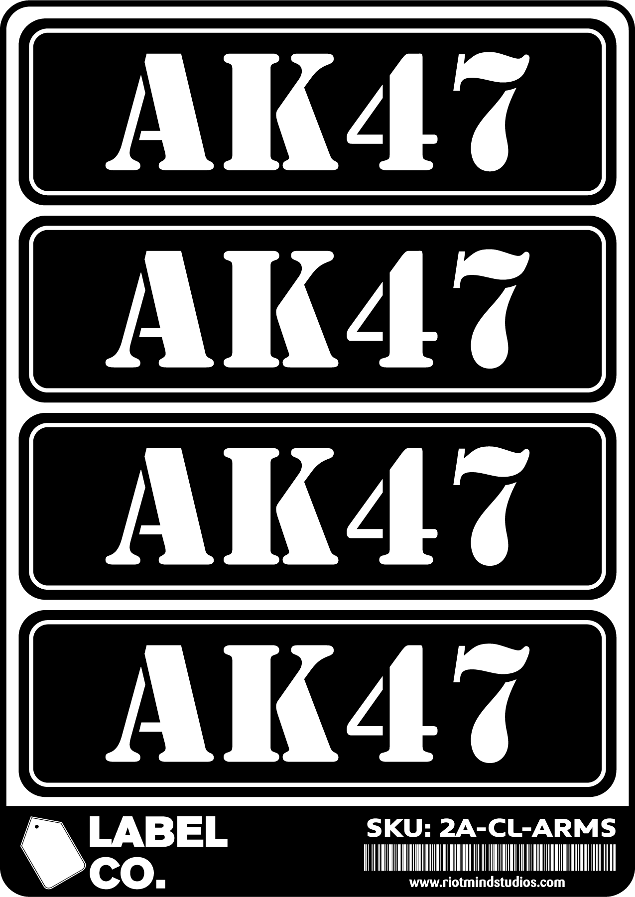 2A Safe & Ammo Case Labels