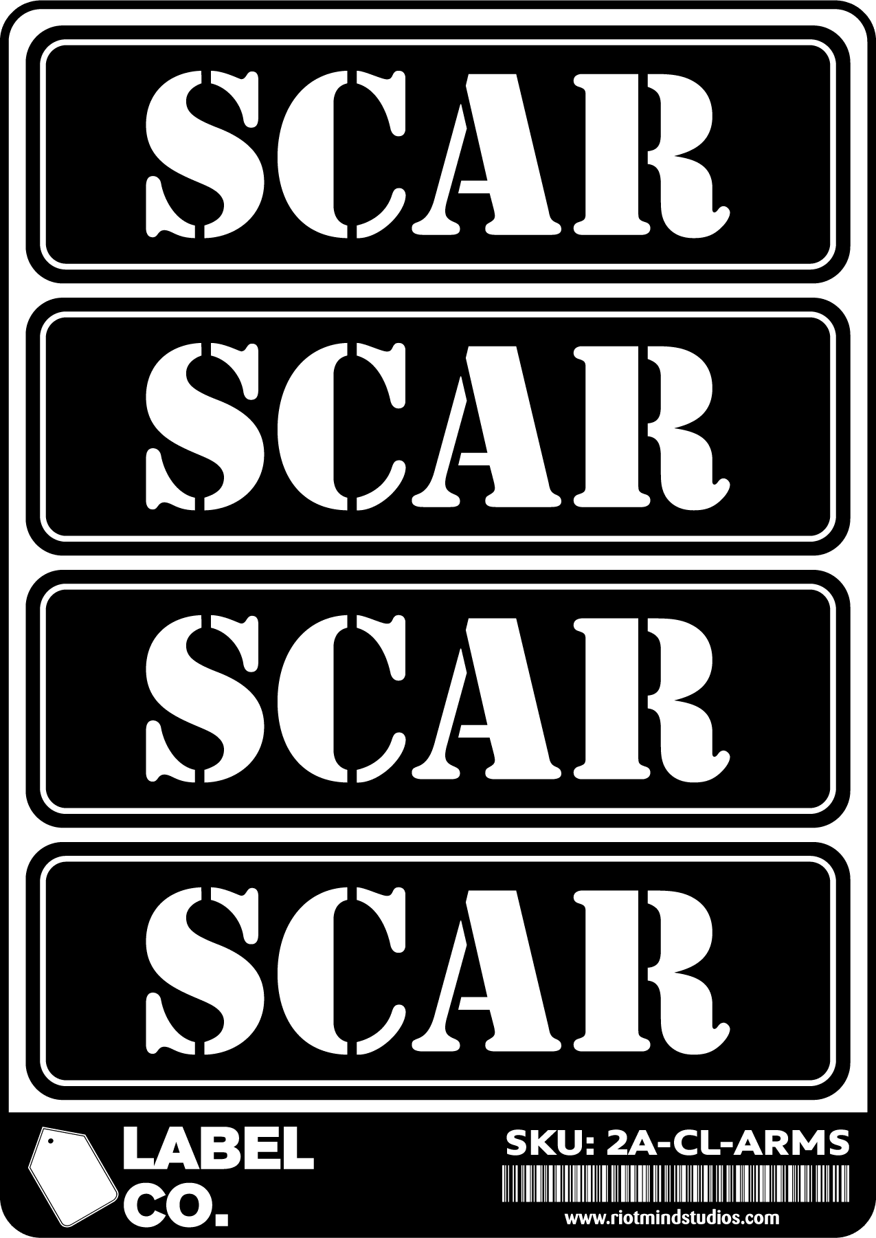 2A Safe & Ammo Case Labels