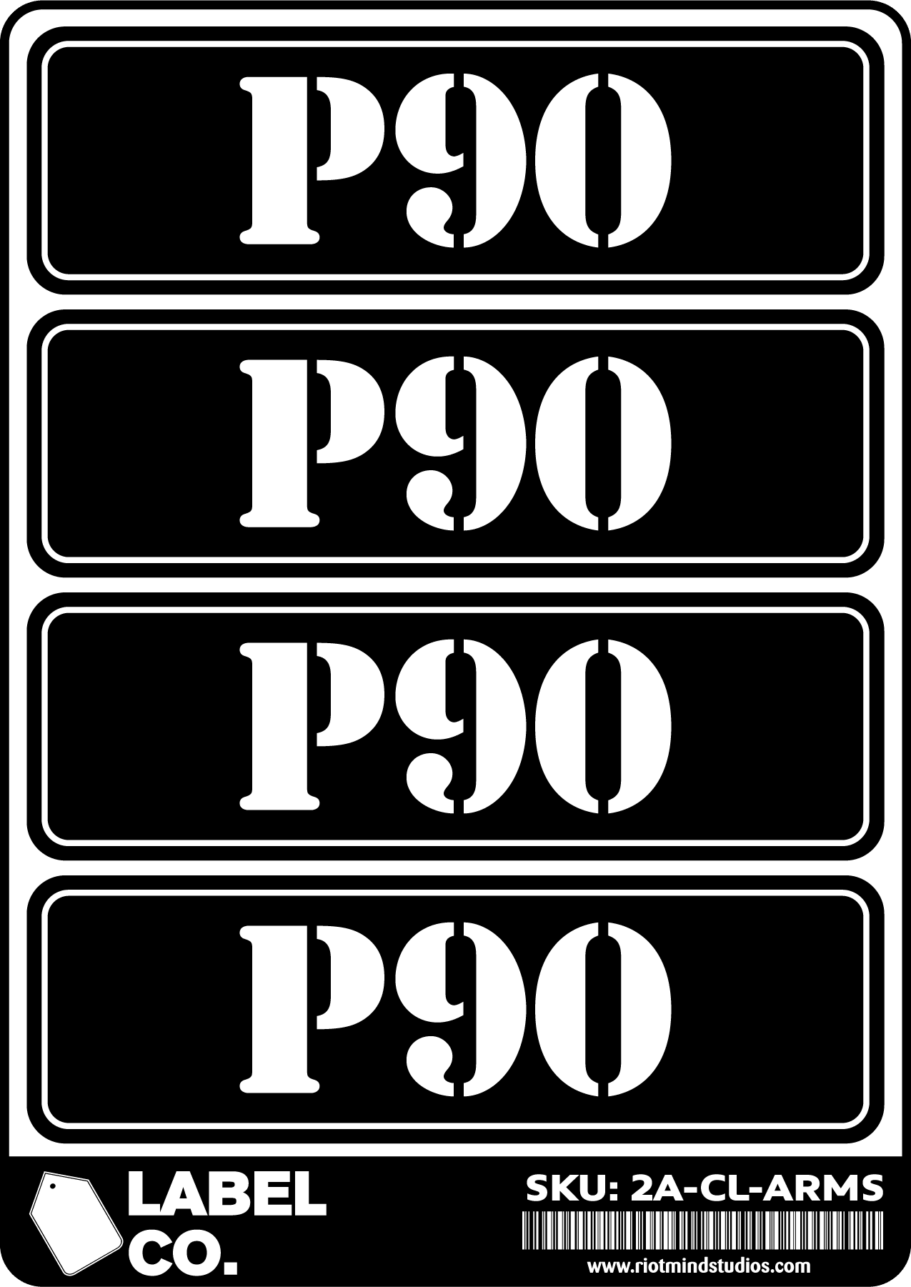2A Safe & Ammo Case Labels