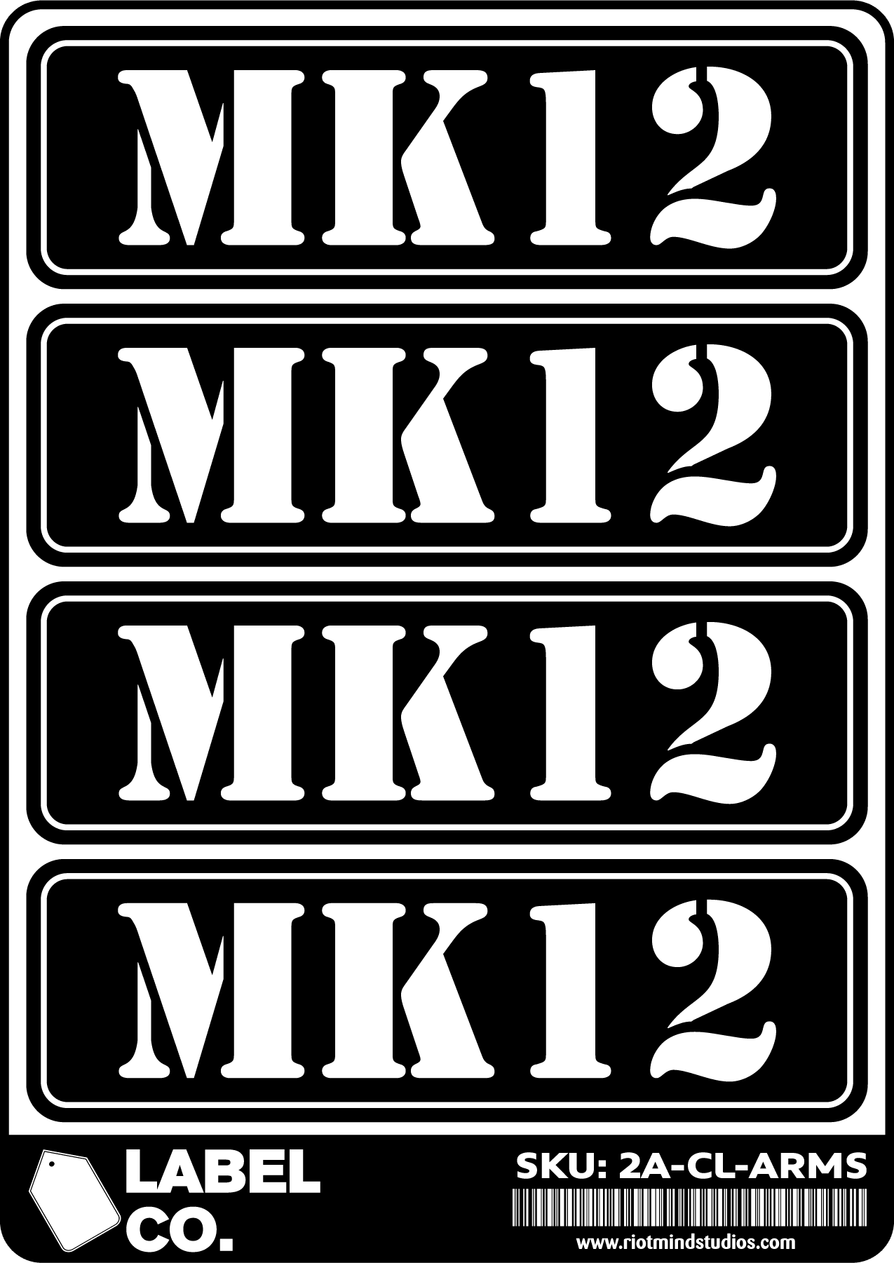 2A Safe & Ammo Case Labels