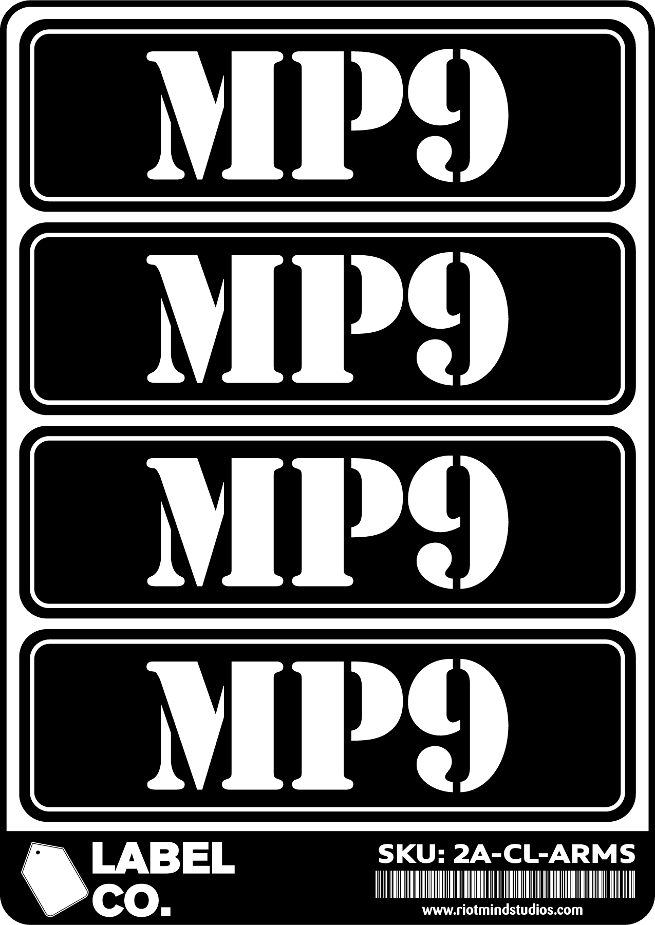 2A Safe & Ammo Case Labels