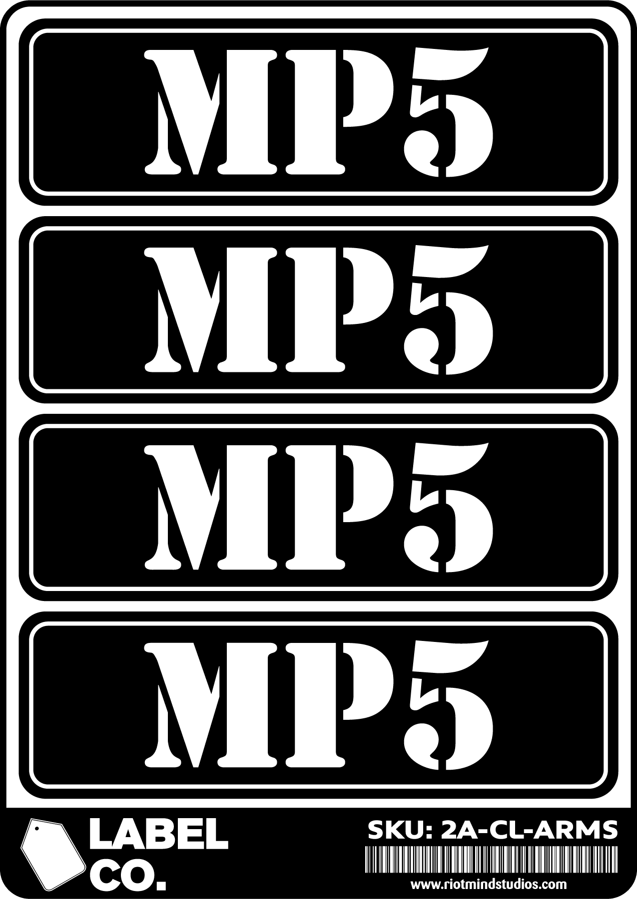 2A Safe & Ammo Case Labels