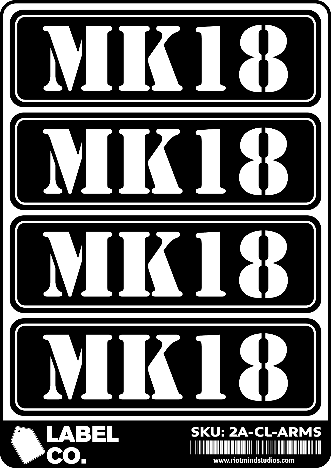 2A Safe & Ammo Case Labels