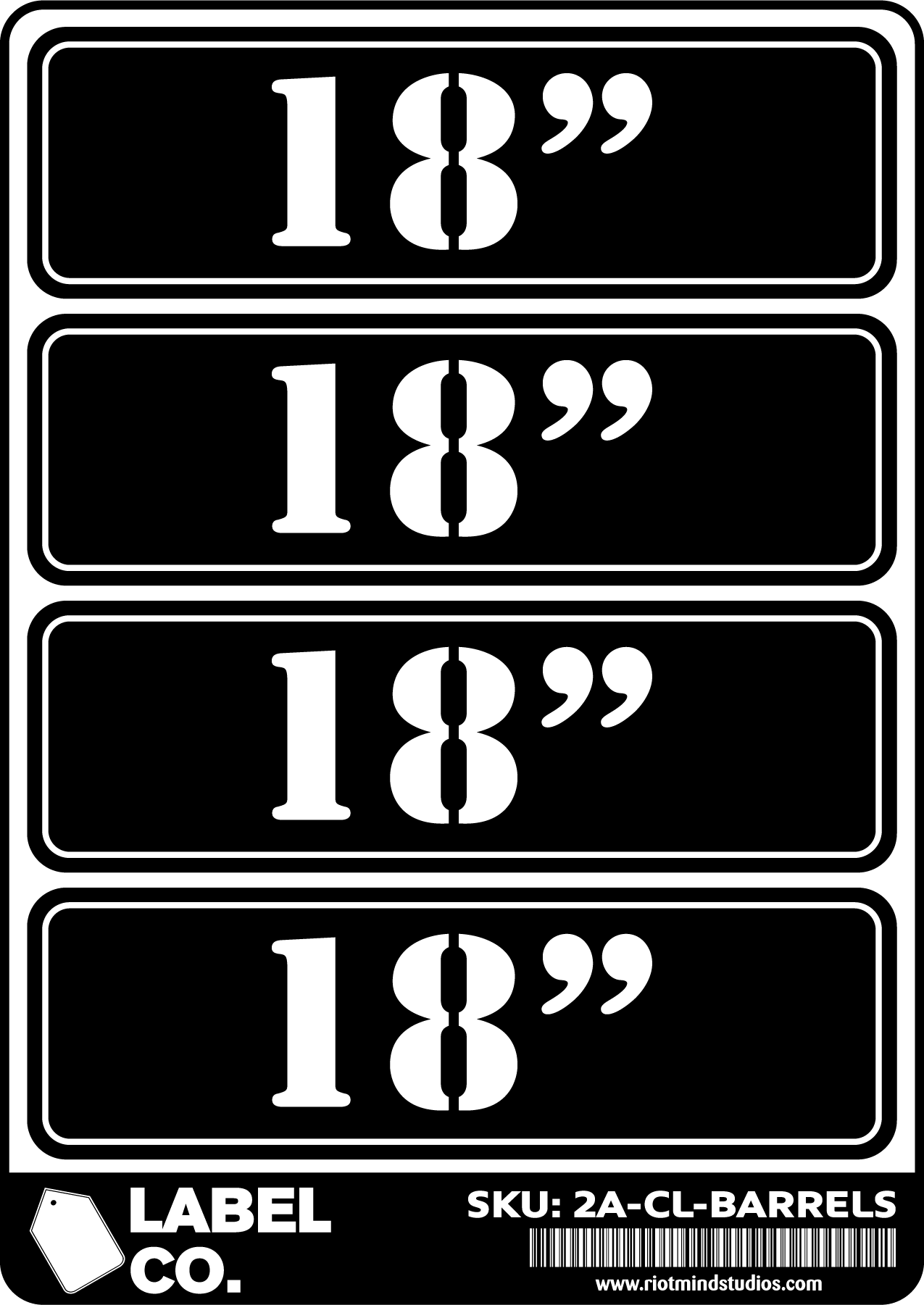 2A Safe & Ammo Case Labels