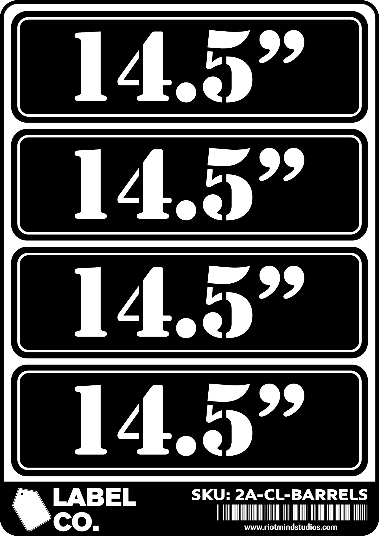 2A Safe & Ammo Case Labels