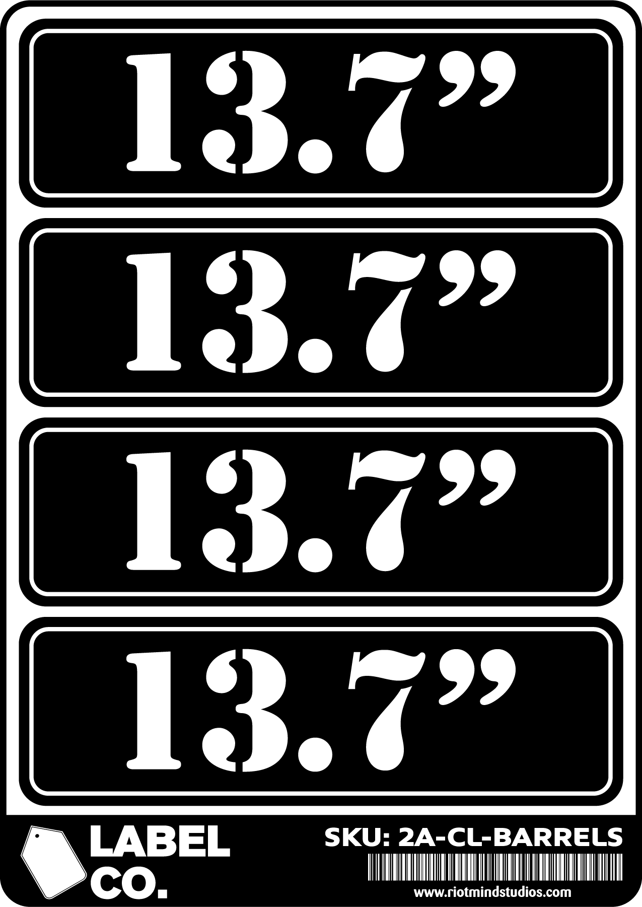 2A Safe & Ammo Case Labels