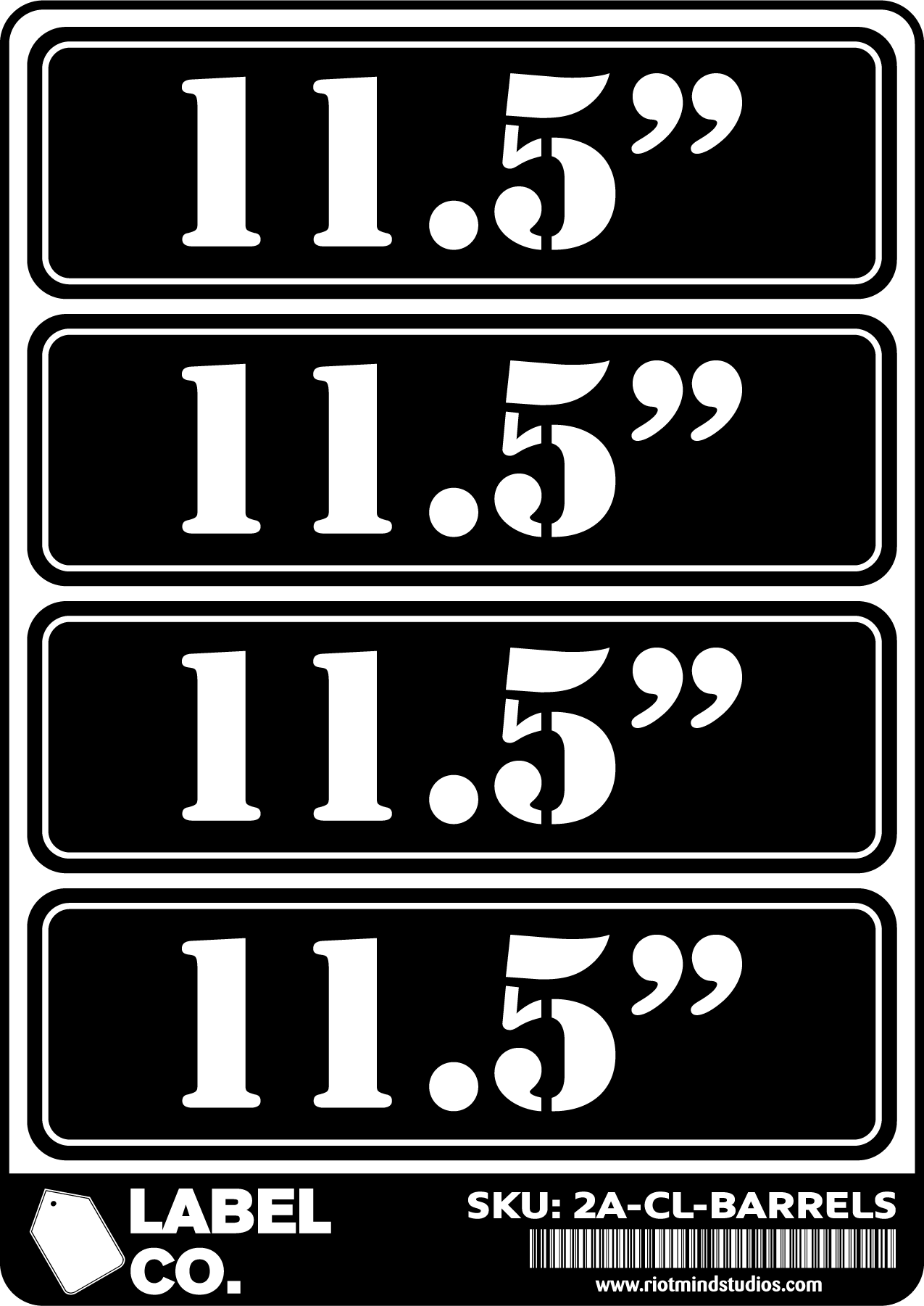 2A Safe & Ammo Case Labels