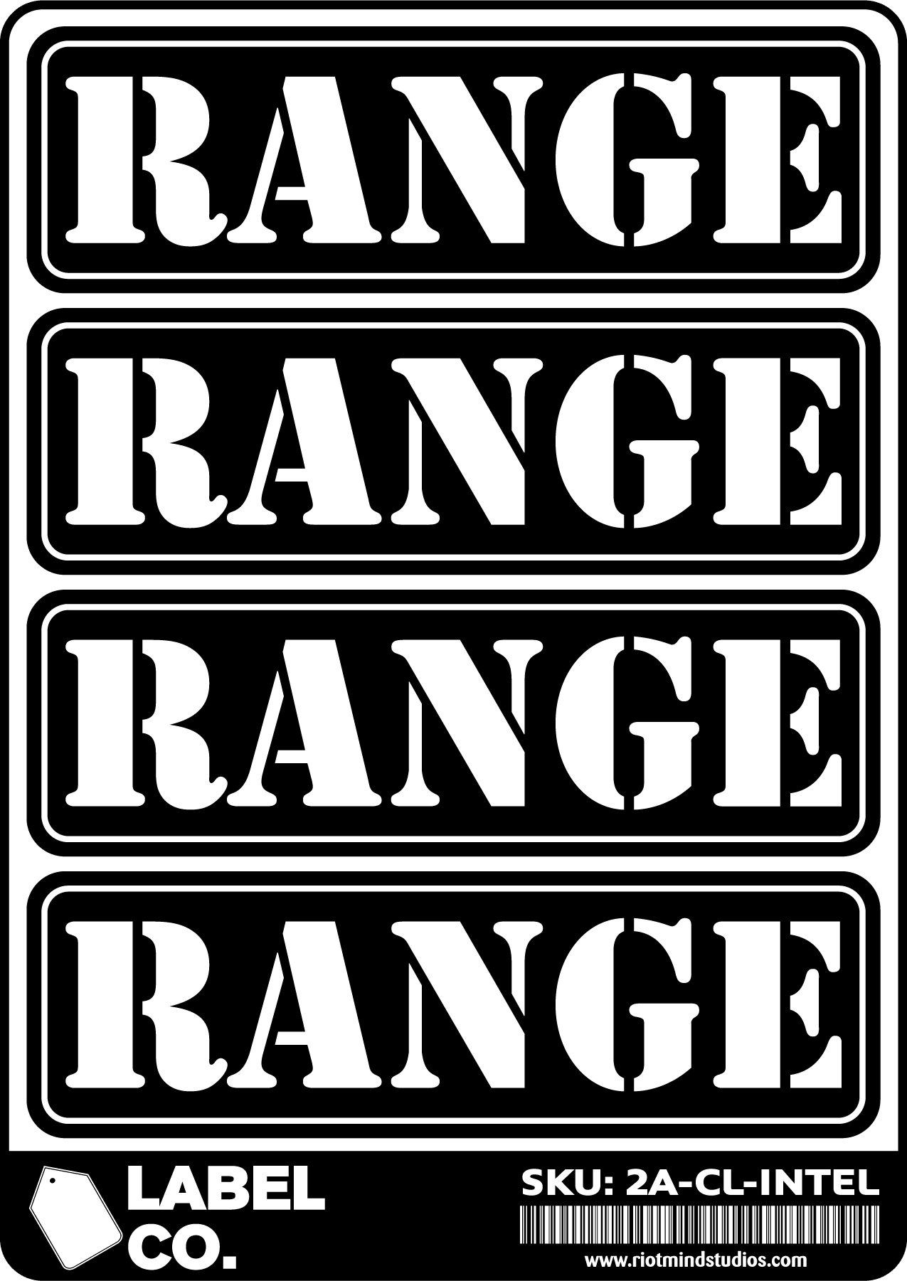 2A Safe & Ammo Case Labels Intel