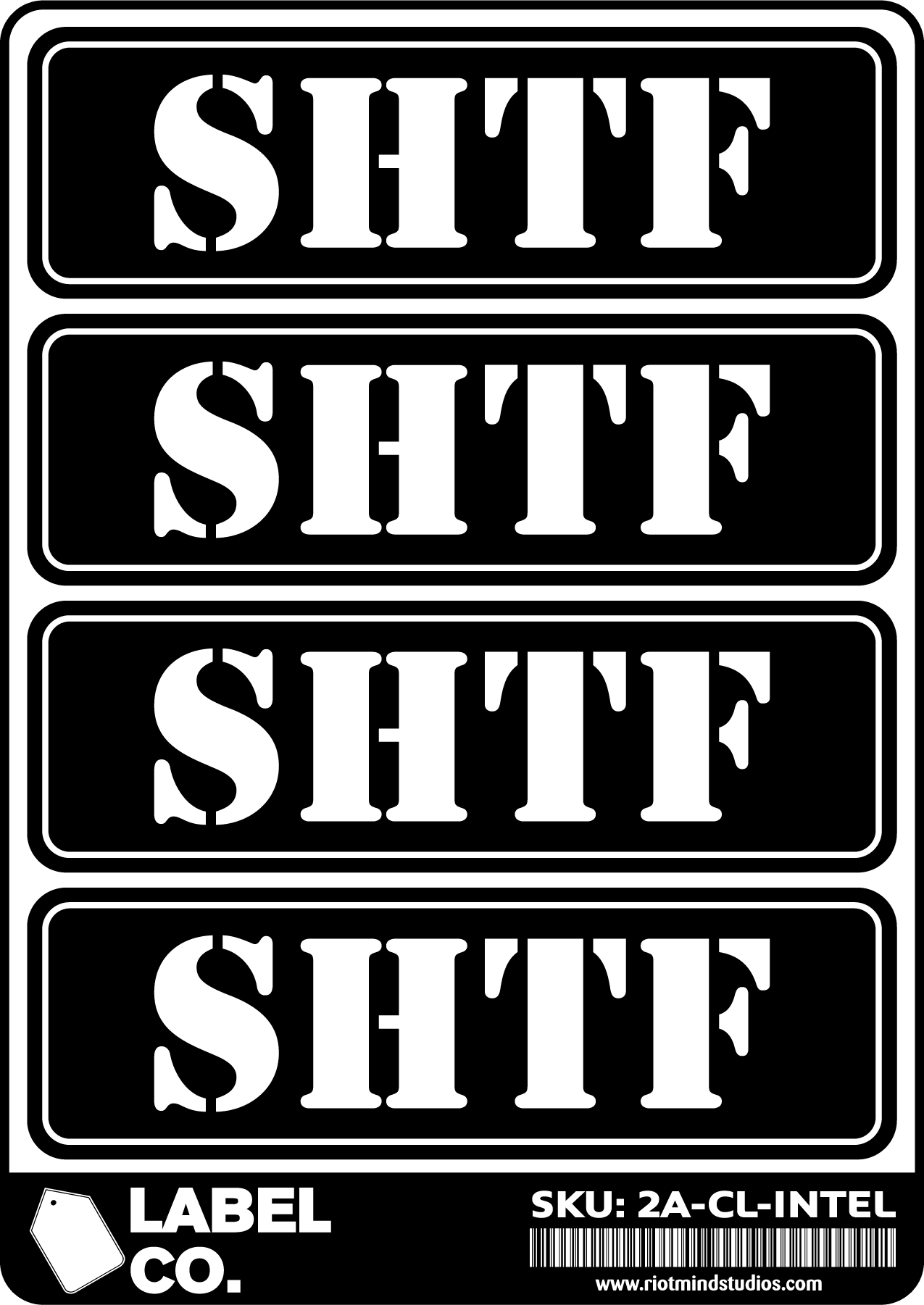 2A Safe & Ammo Case Labels Intel