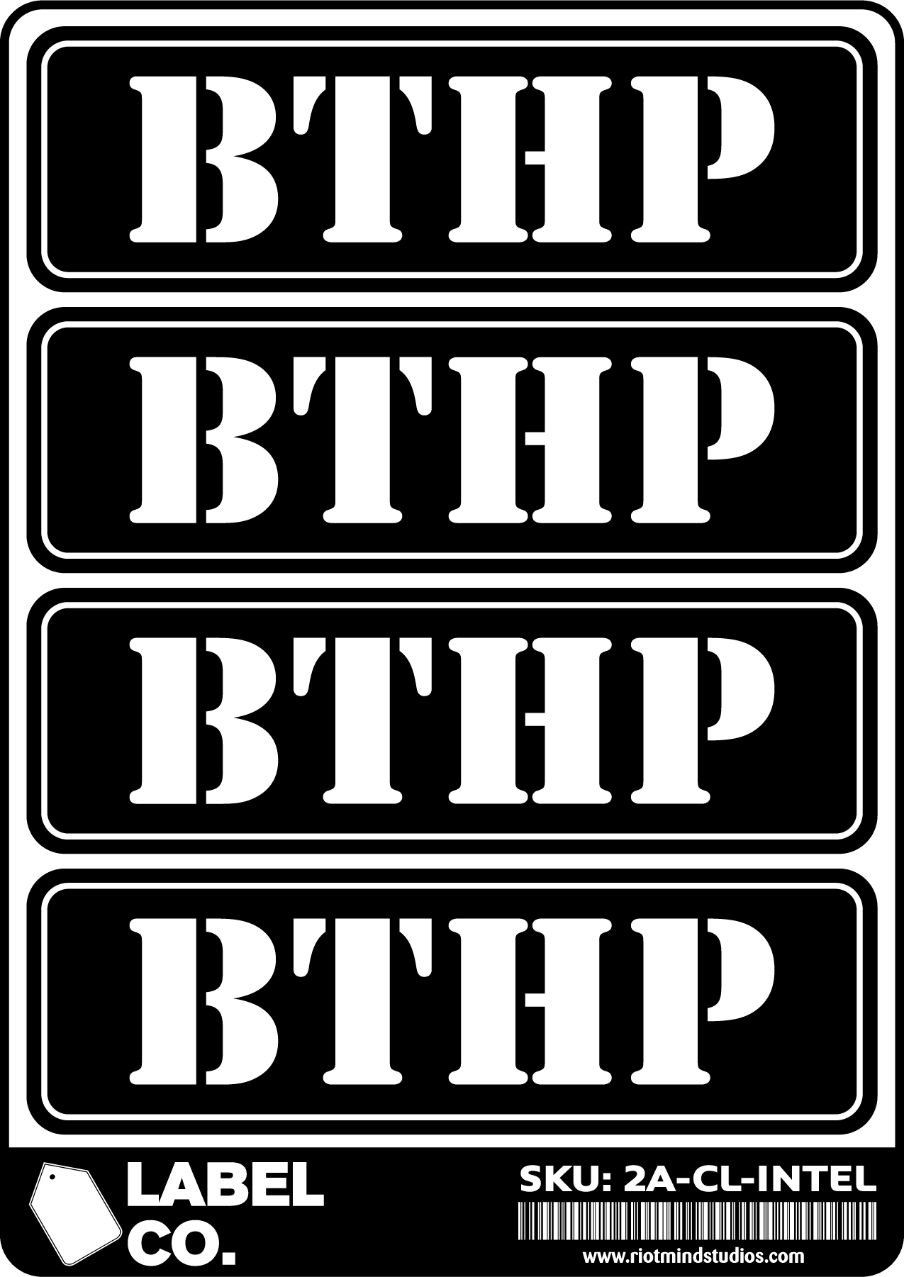 2A Safe & Ammo Case Labels Intel