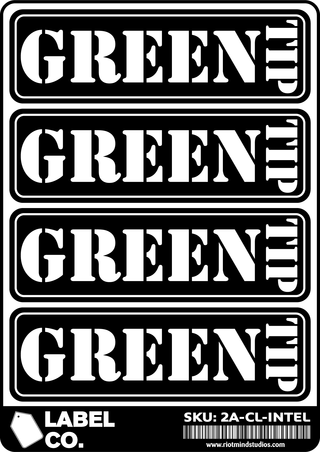 2A Safe & Ammo Case Labels Intel