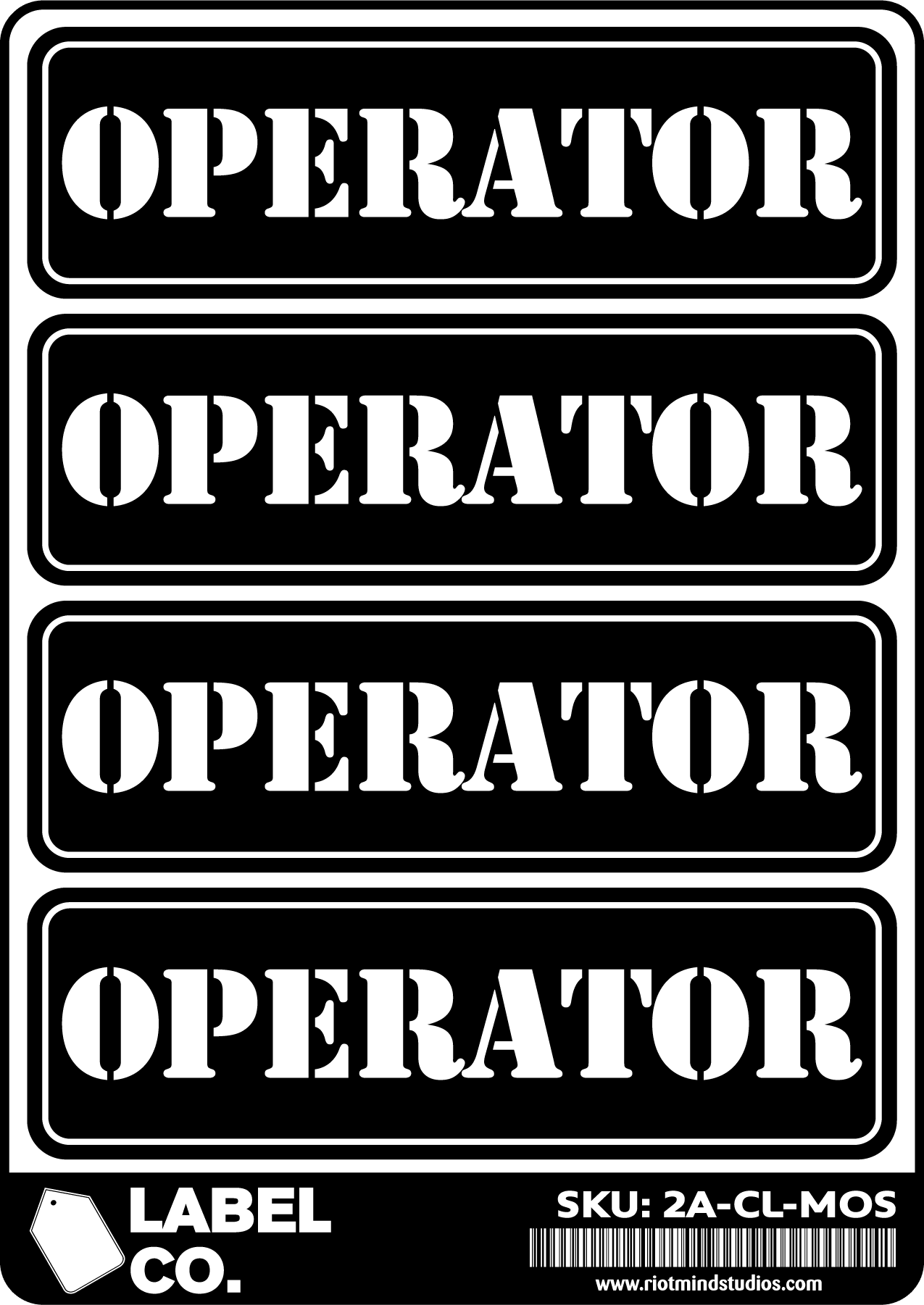 2A Safe & Ammo Case Labels