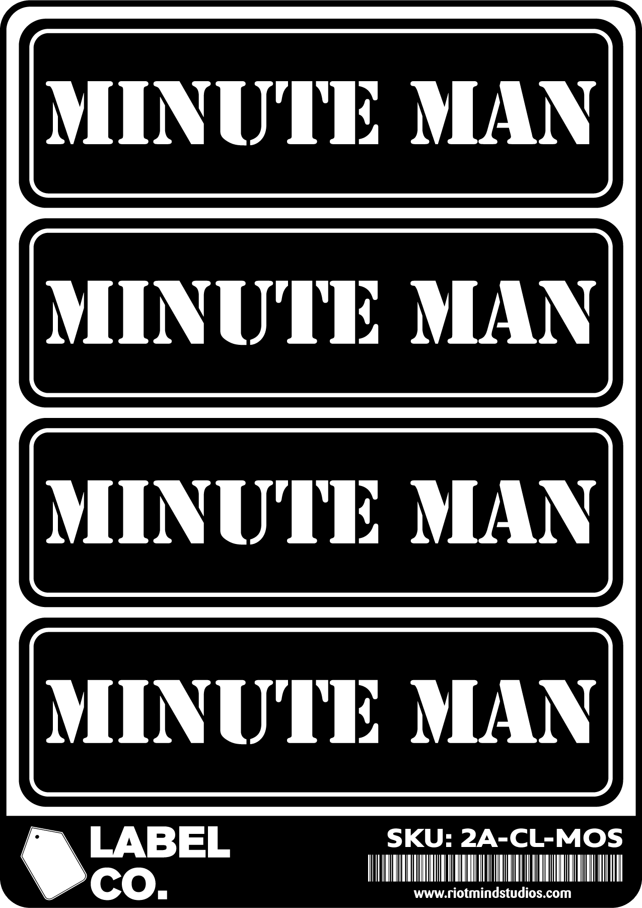 2A Safe & Ammo Case Labels