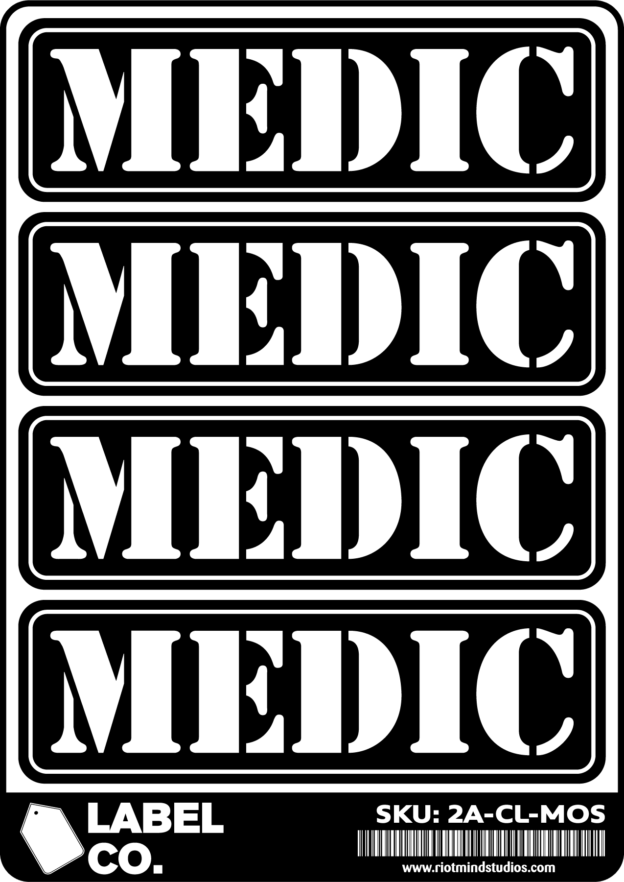 2A Safe & Ammo Case Labels