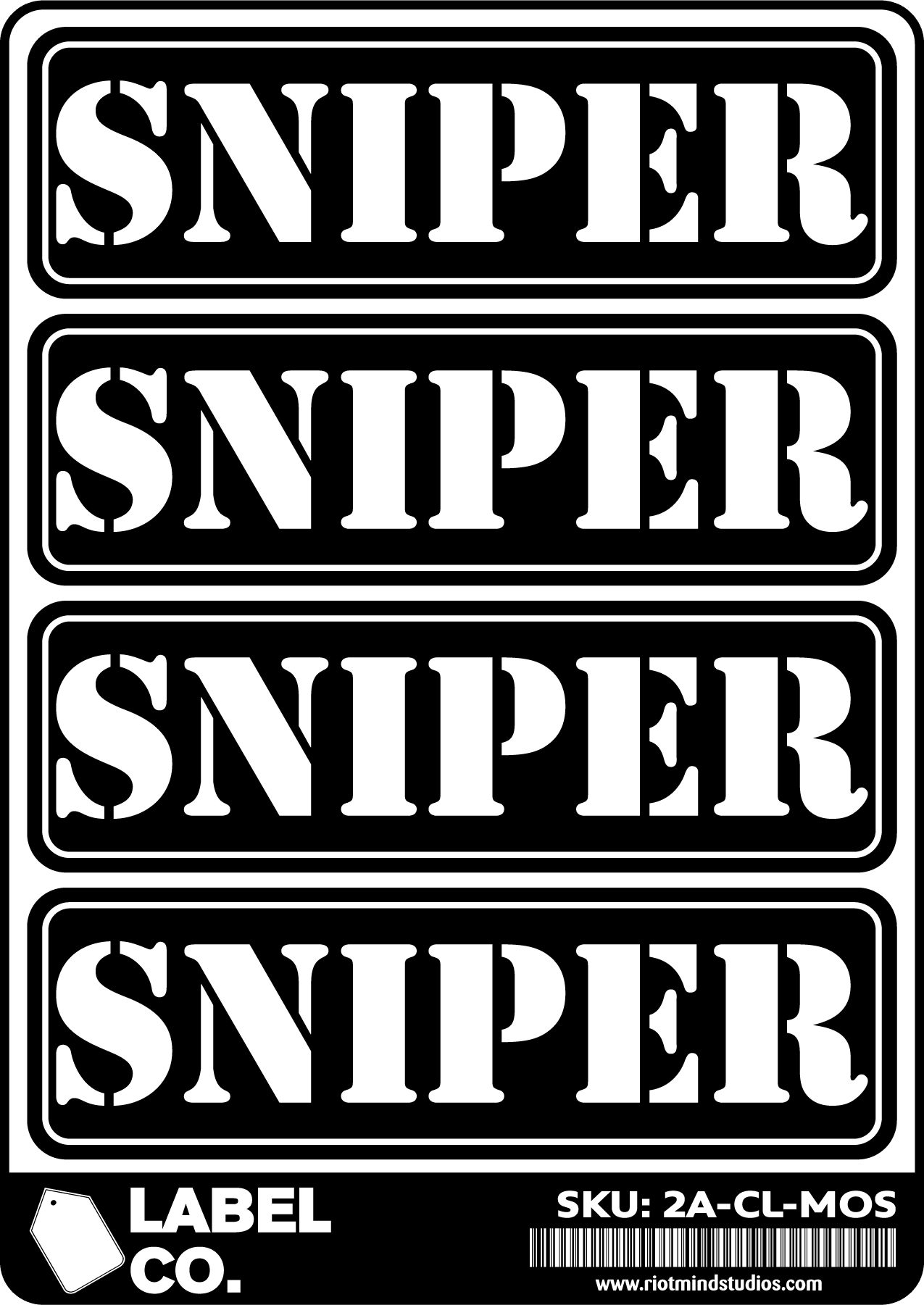 2A Safe & Ammo Case Labels