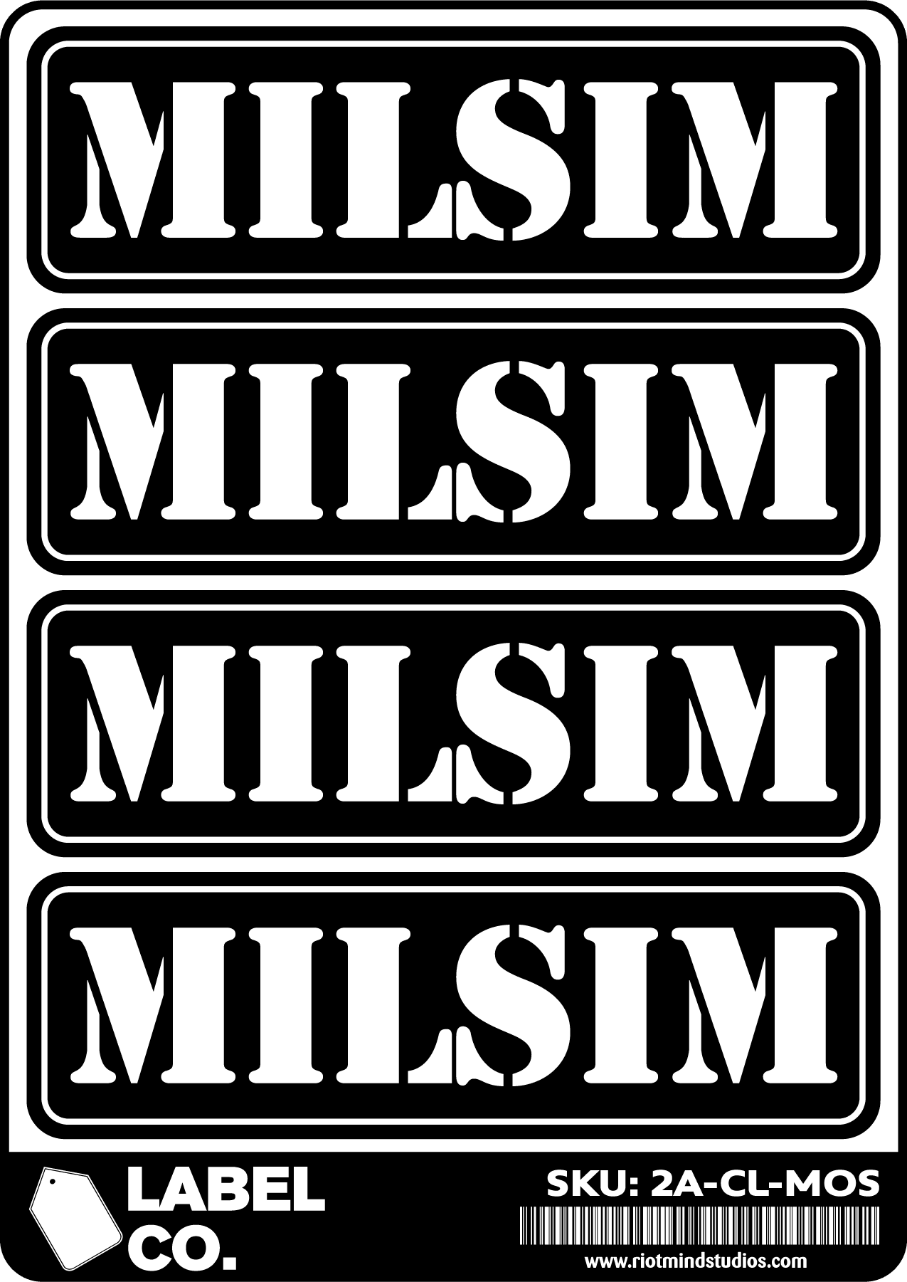 2A Safe & Ammo Case Labels