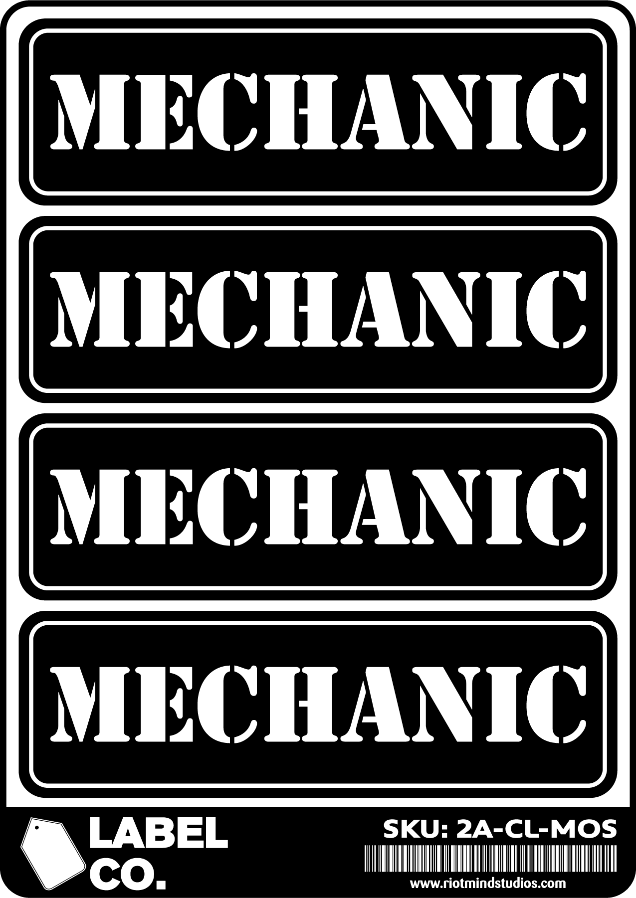 2A Safe & Ammo Case Labels