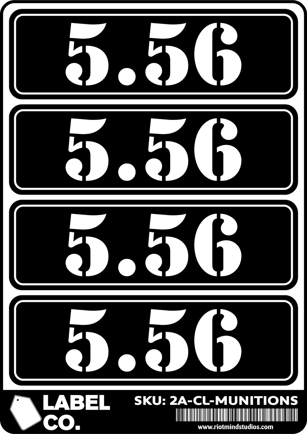 2A Safe & Ammo Case Labels