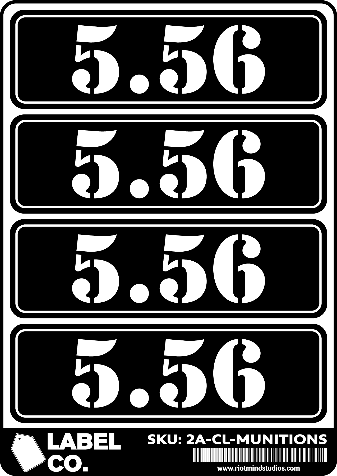 2A Safe & Ammo Case Labels