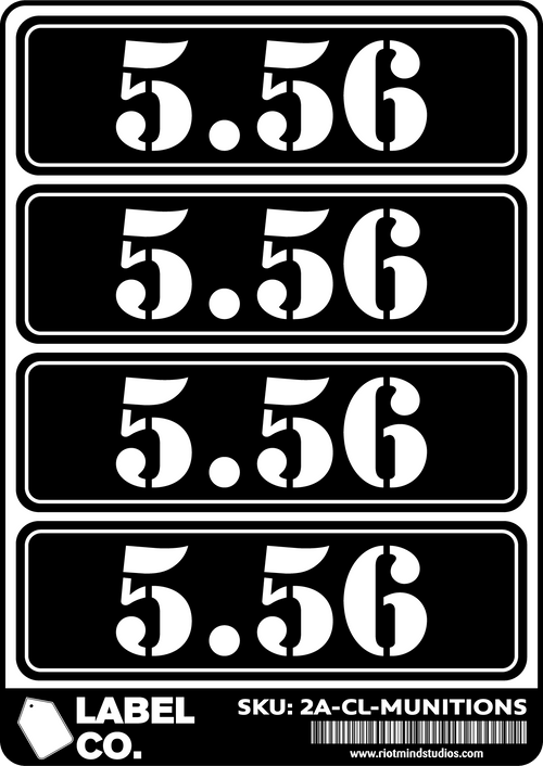 2A Safe & Ammo Case Labels