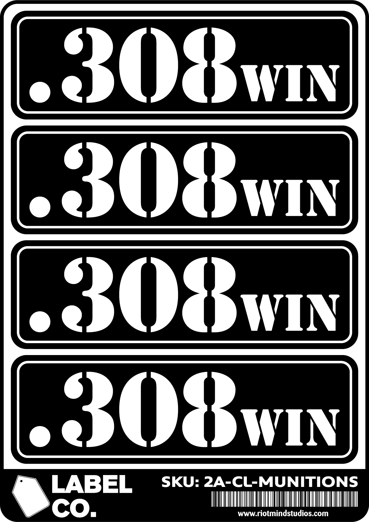 2A Safe & Ammo Case Labels