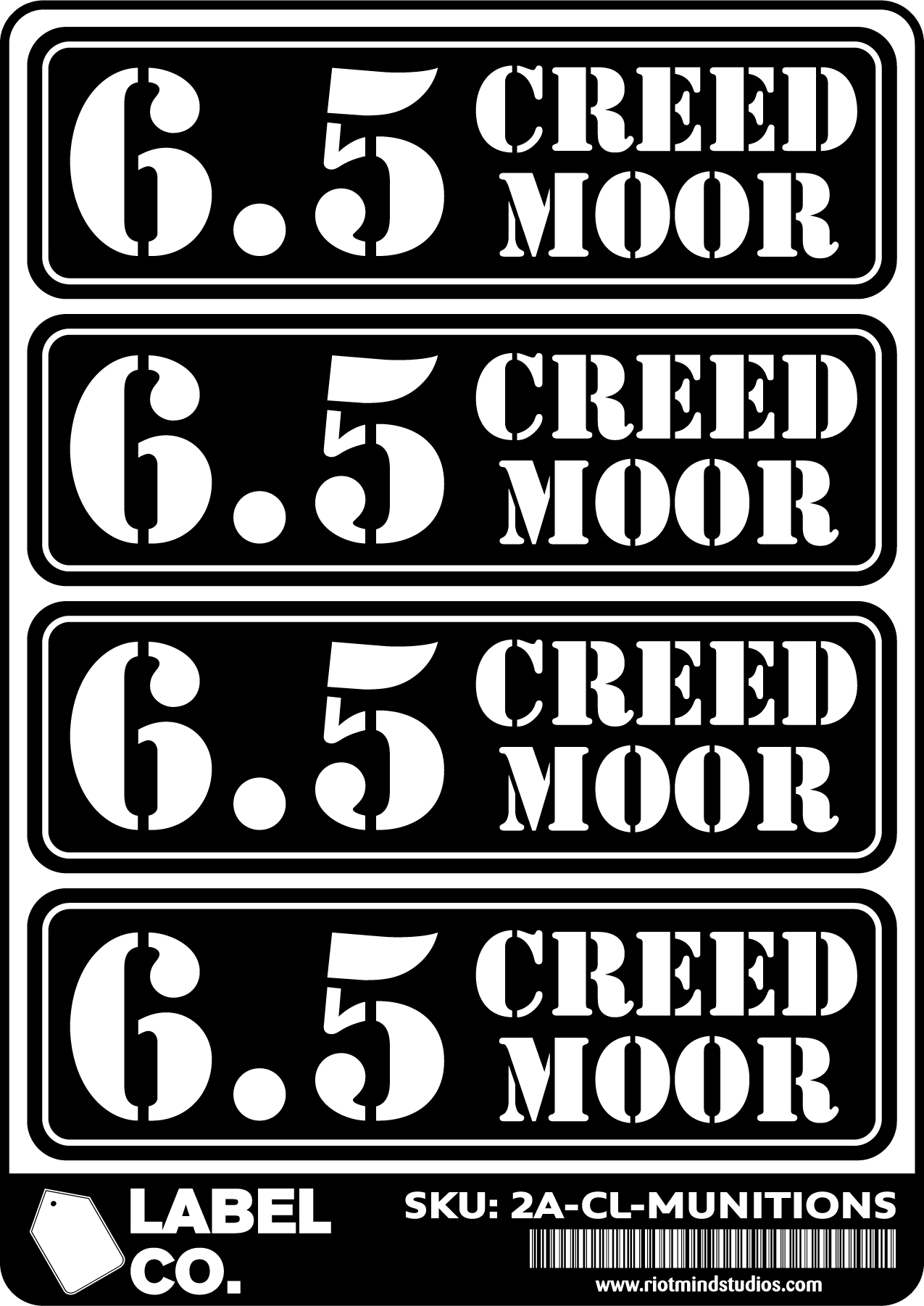 2A Safe & Ammo Case Labels