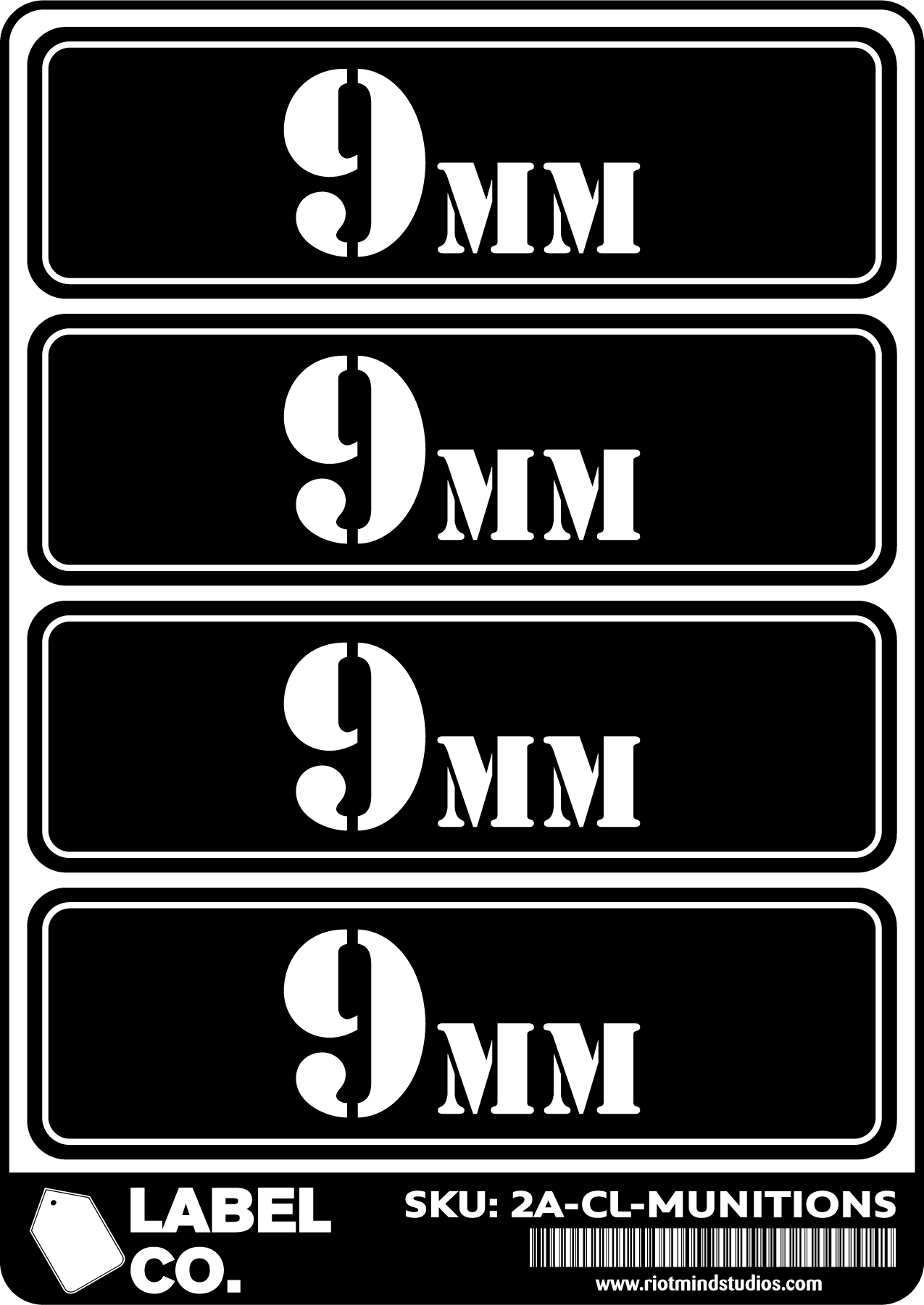 2A Safe & Ammo Case Labels