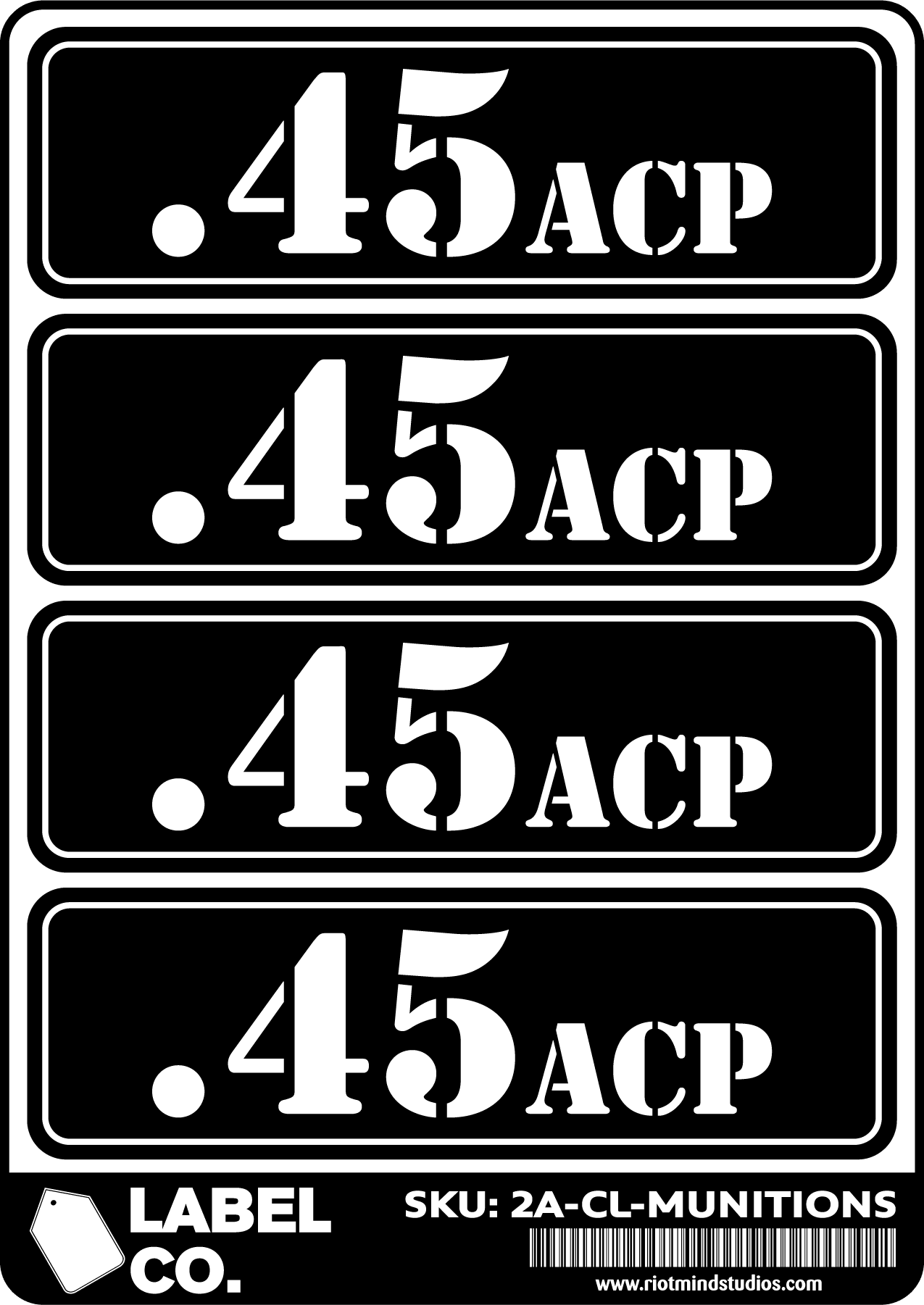 2A Safe & Ammo Case Labels