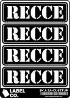2A Safe & Ammo Case Labels