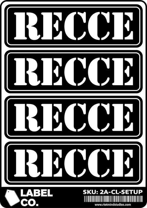 2A Safe & Ammo Case Labels