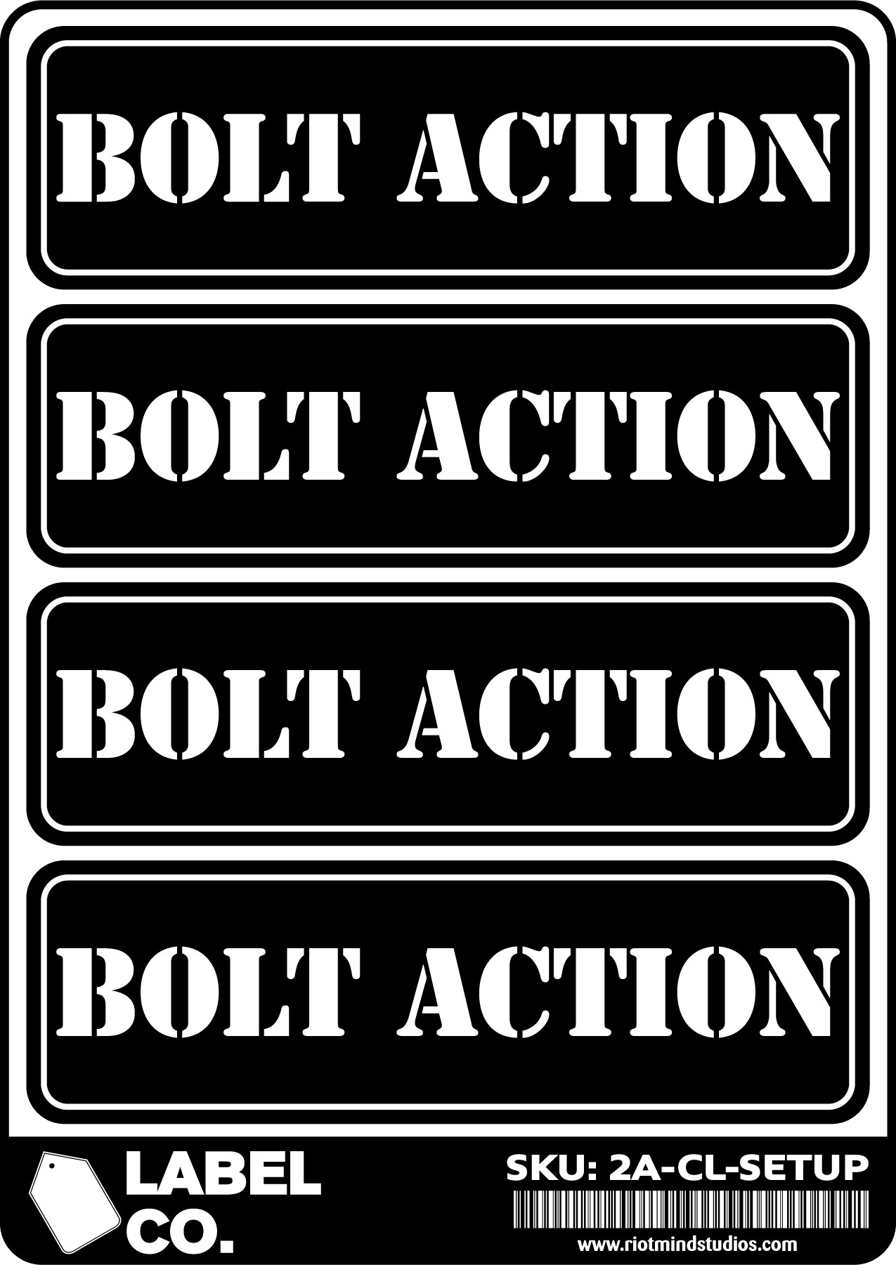 2A Safe & Ammo Case Labels
