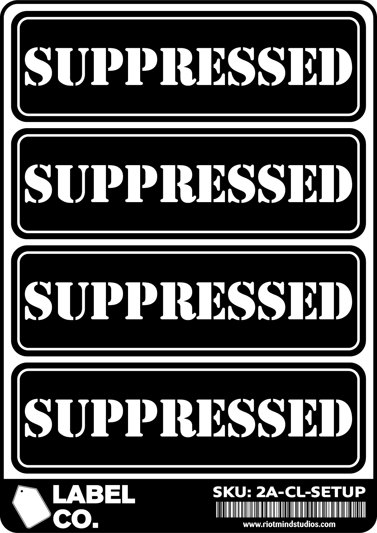 2A Safe & Ammo Case Labels