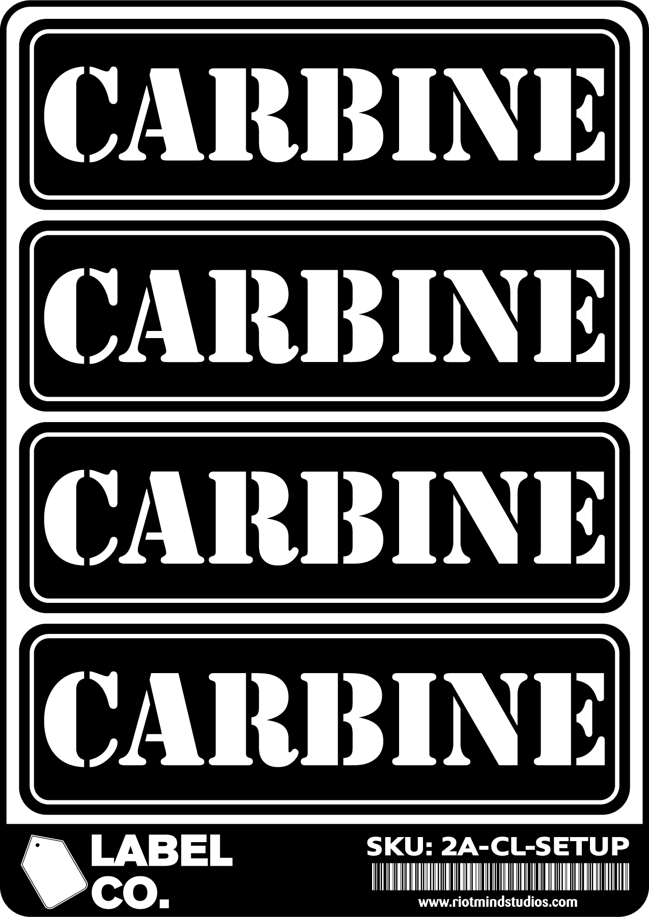 2A Safe & Ammo Case Labels