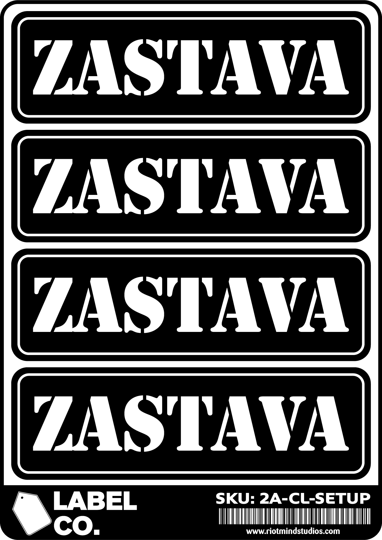 2A Safe & Ammo Case Labels