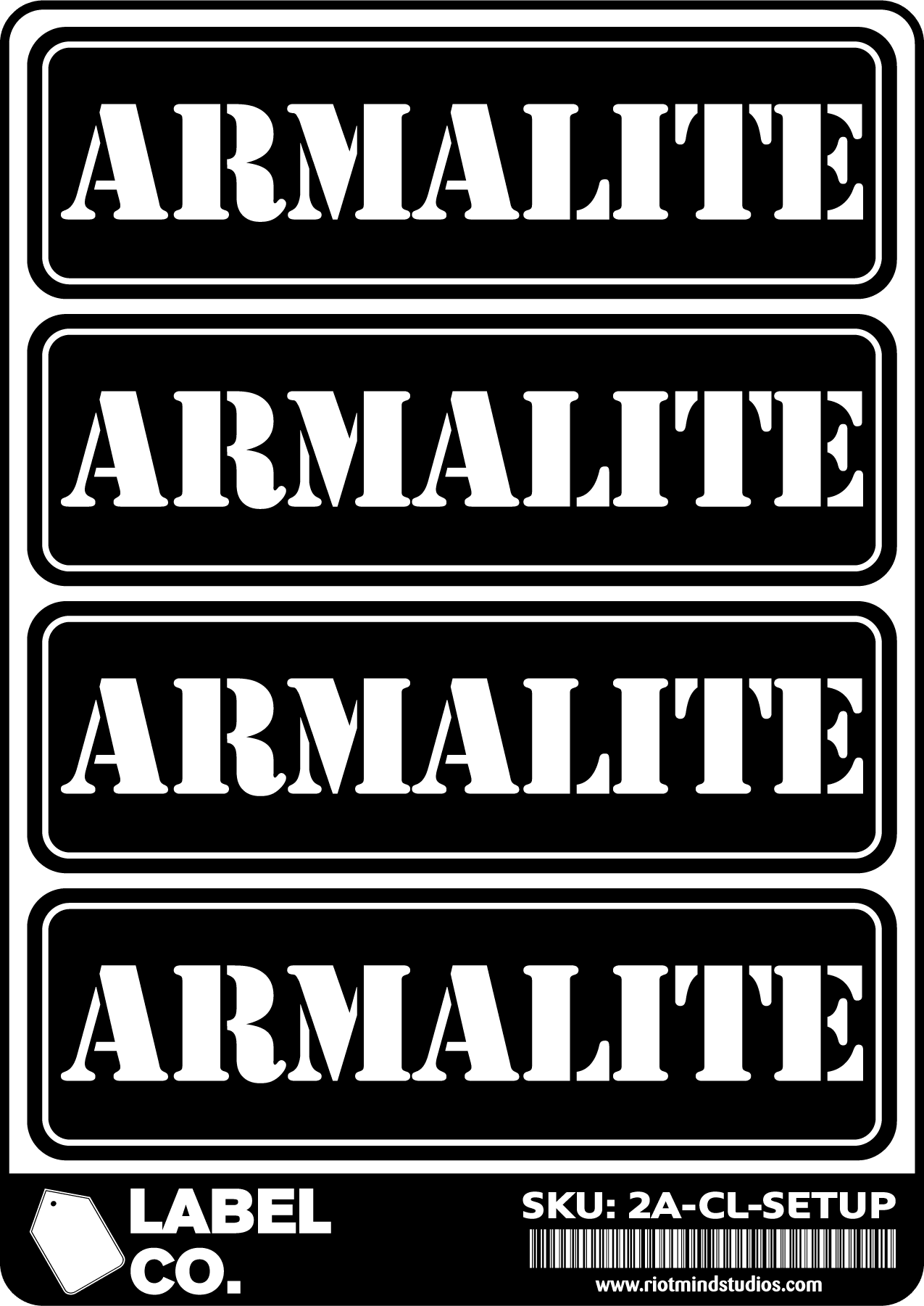 2A Safe & Ammo Case Labels