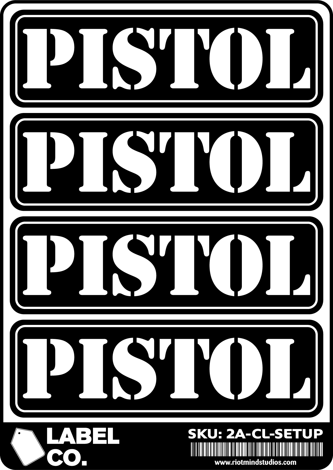 2A Safe & Ammo Case Labels