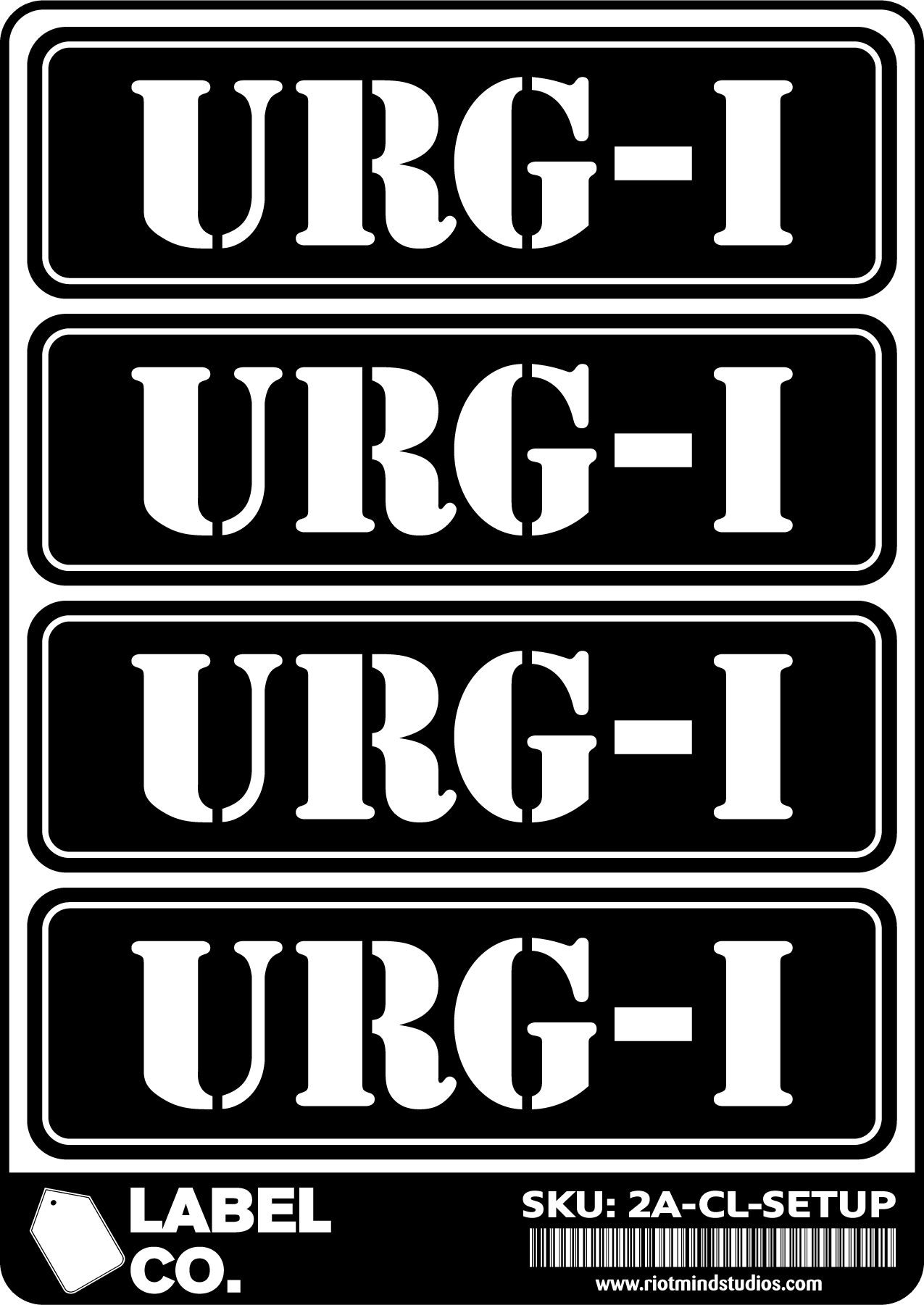 2A Safe & Ammo Case Labels