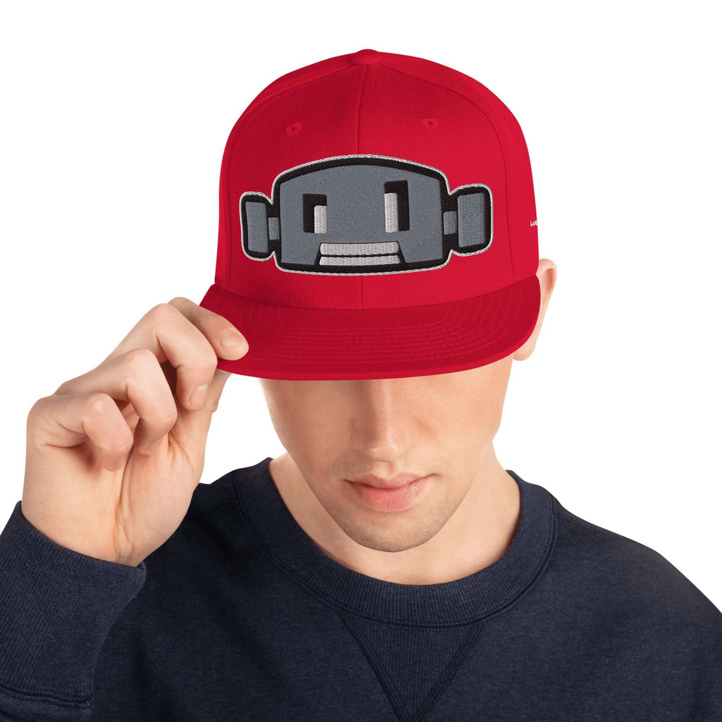 Angry BOT | Snapback Hat Product mockup