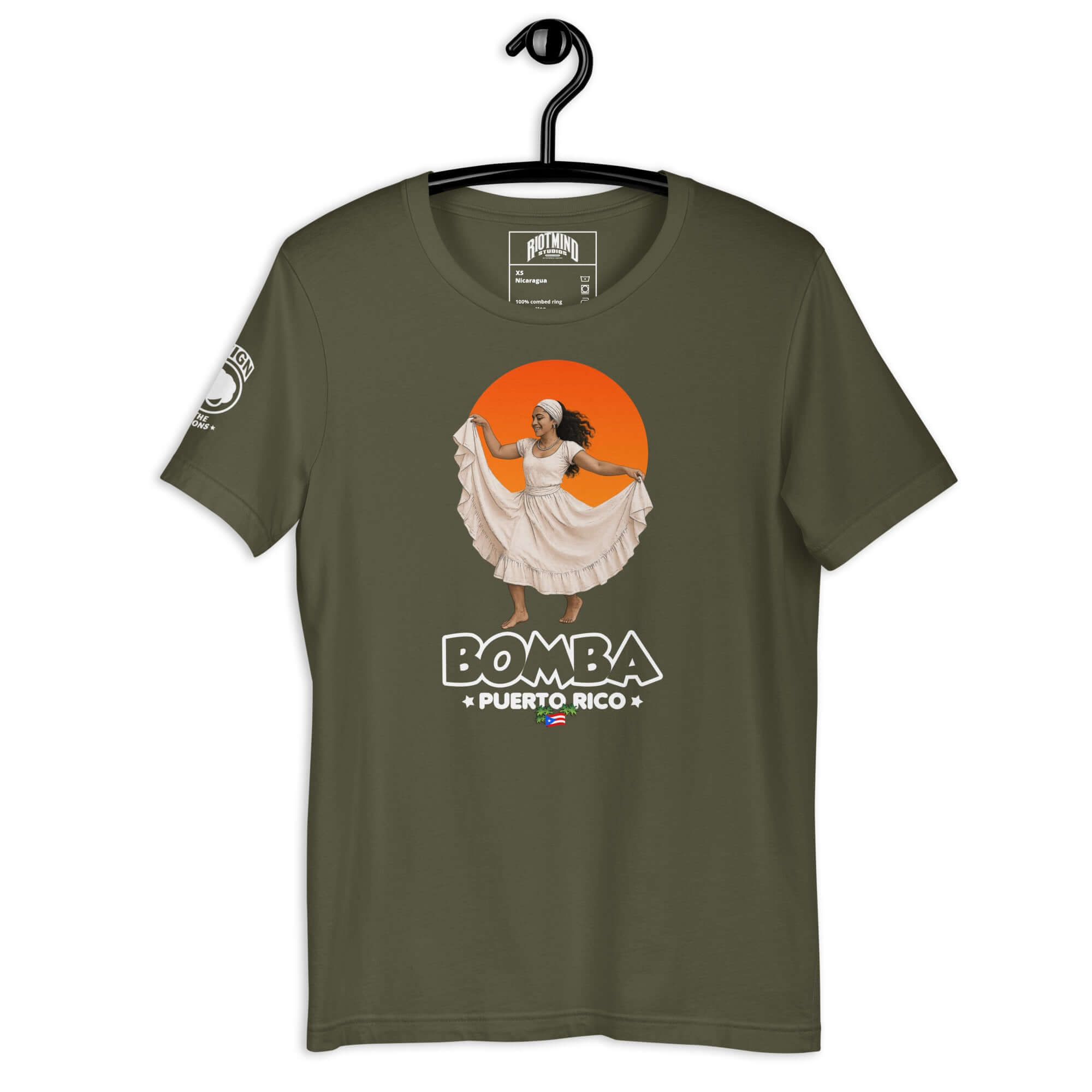 Bomba De Puerto Rico | Unisex t-shirt Product mockup