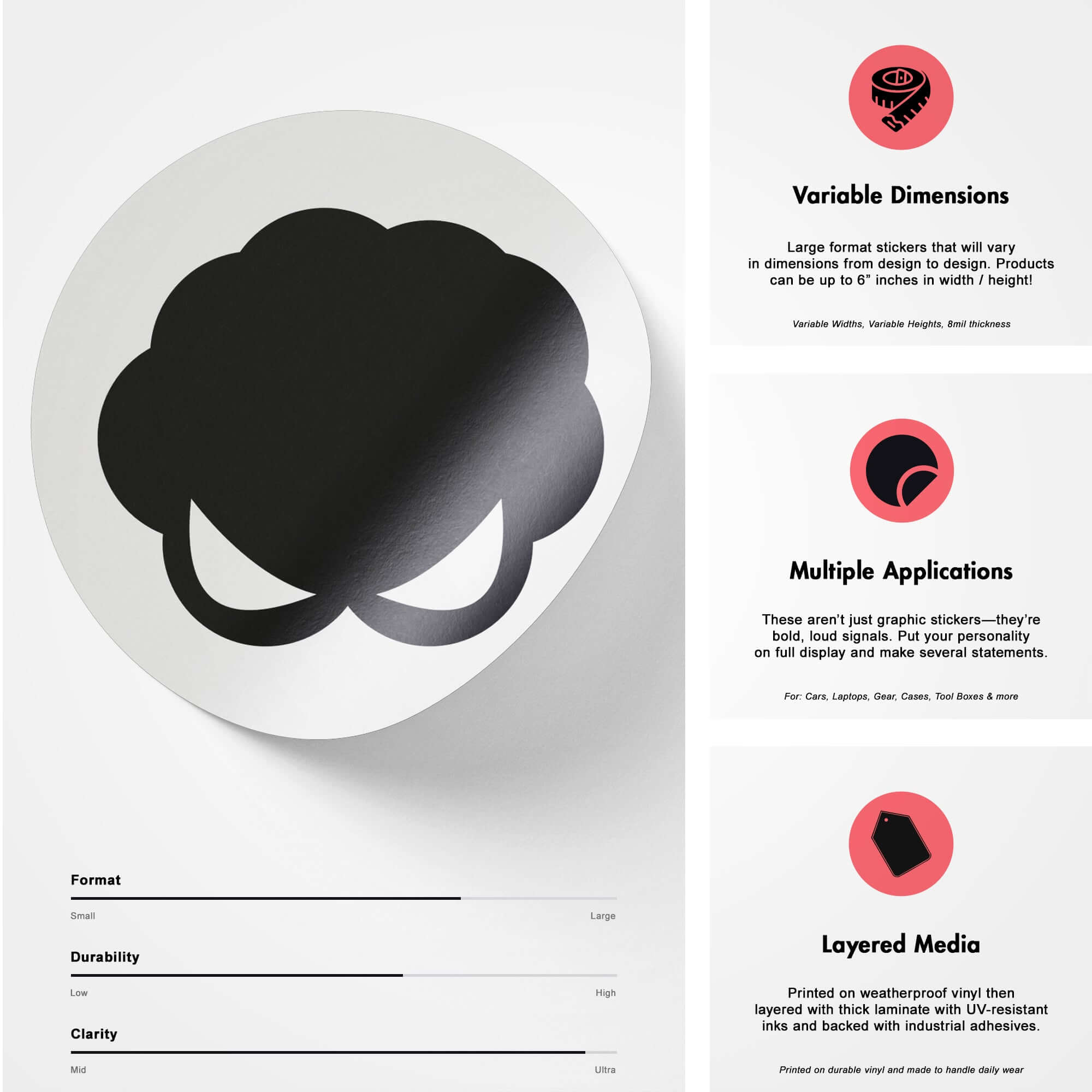 Riot Mind Studios Branded Graphic Stickers Benefit Image