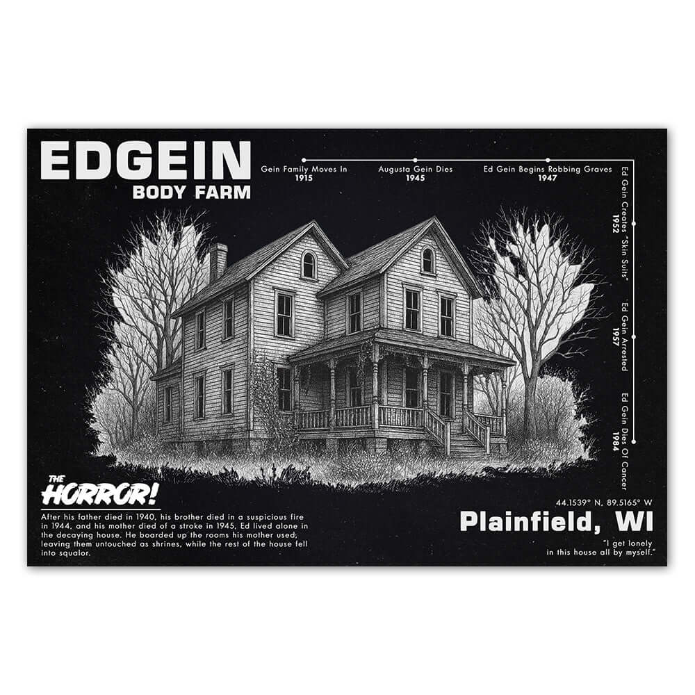 Ed Gein Body Farm | Horror Poster